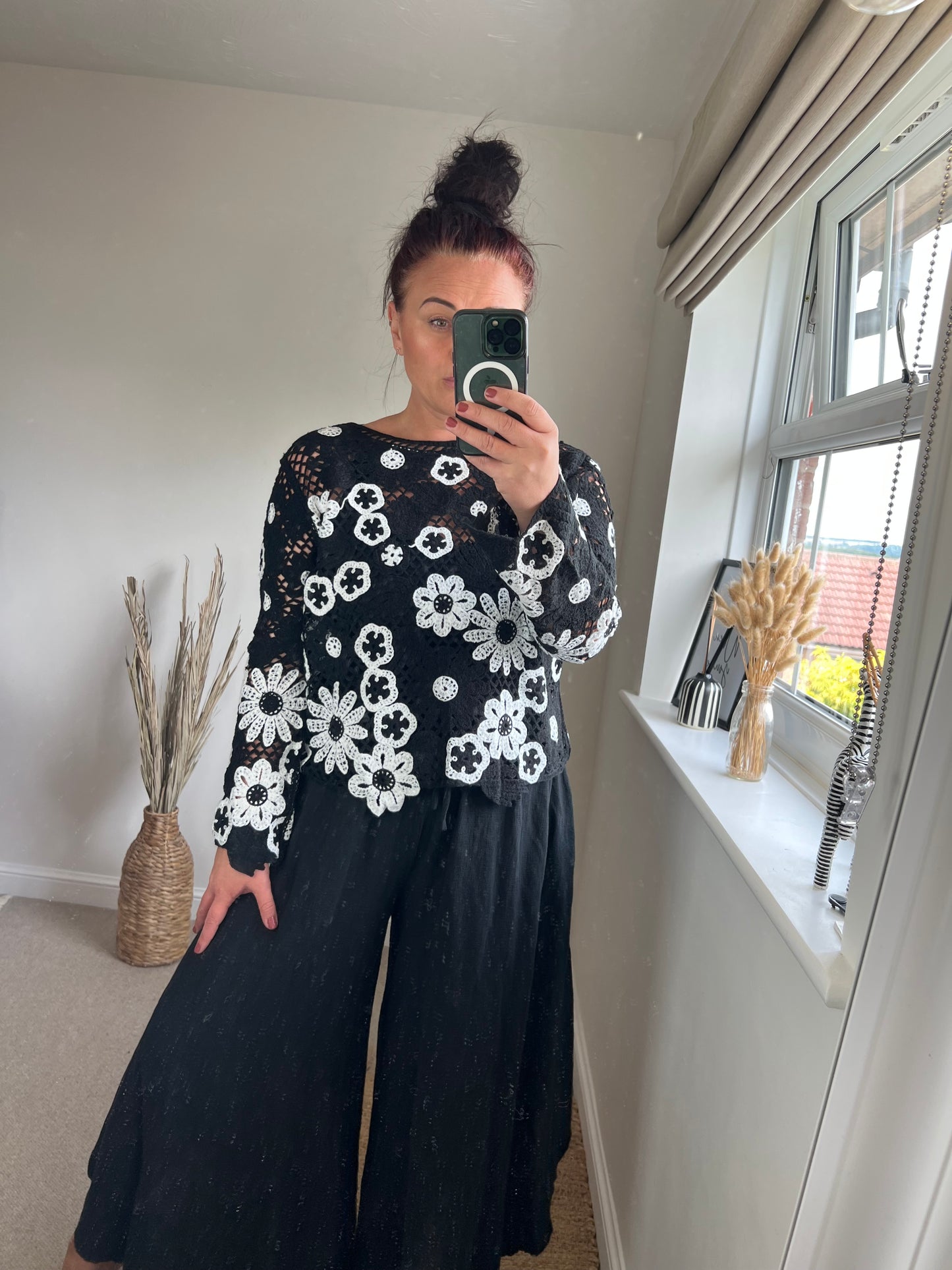 Crochet Jumper - Black
