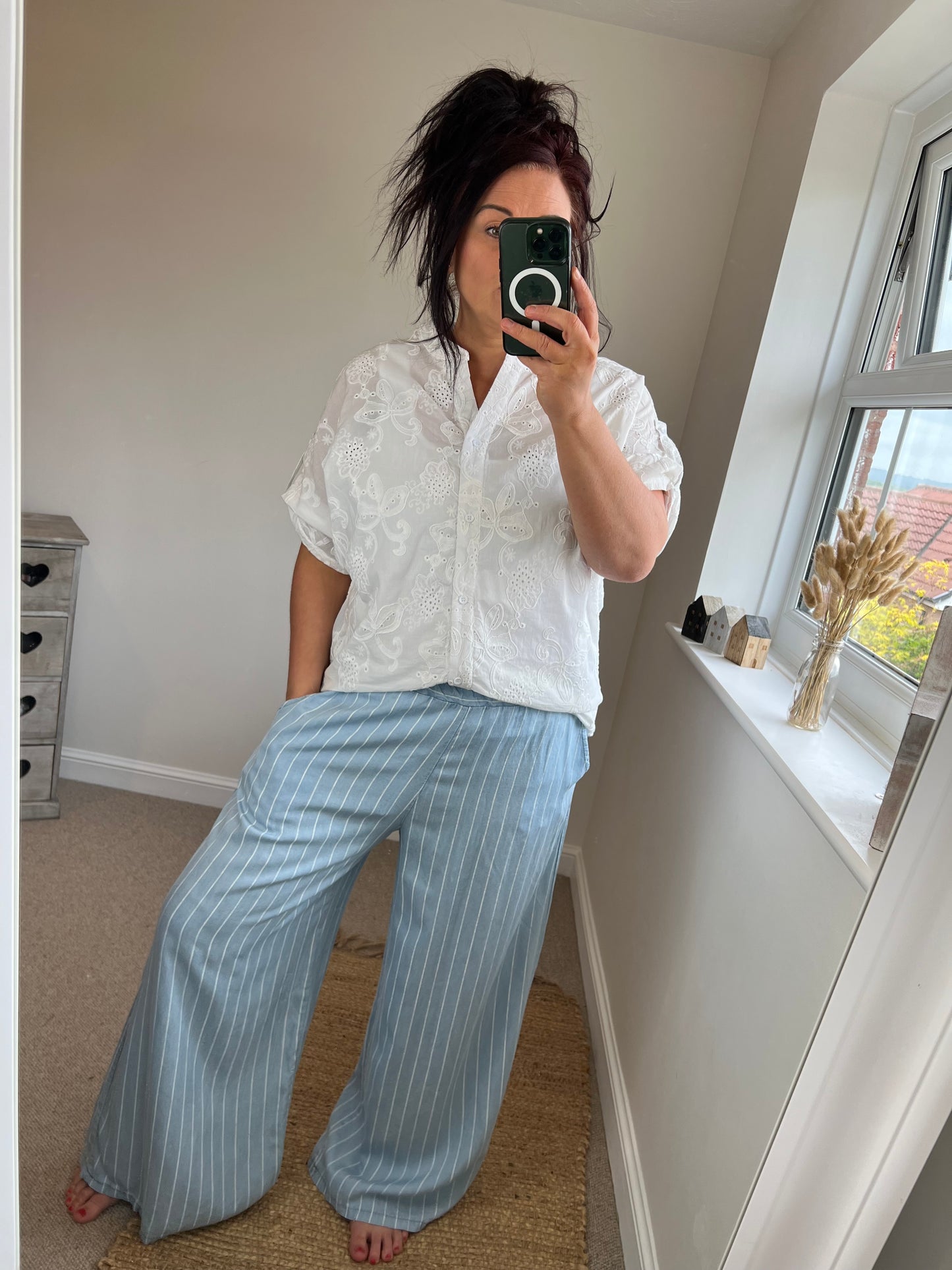 Embroidered Shirt - White