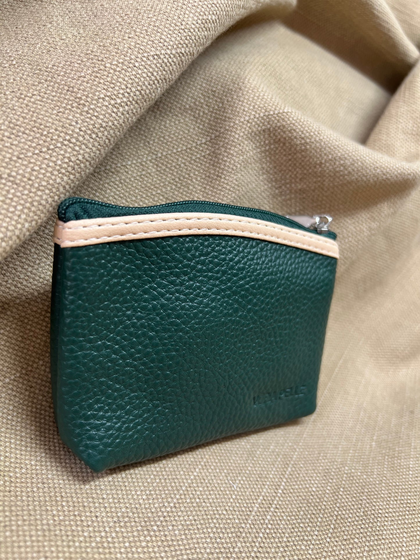 Leather Coin Purse - Forest Green