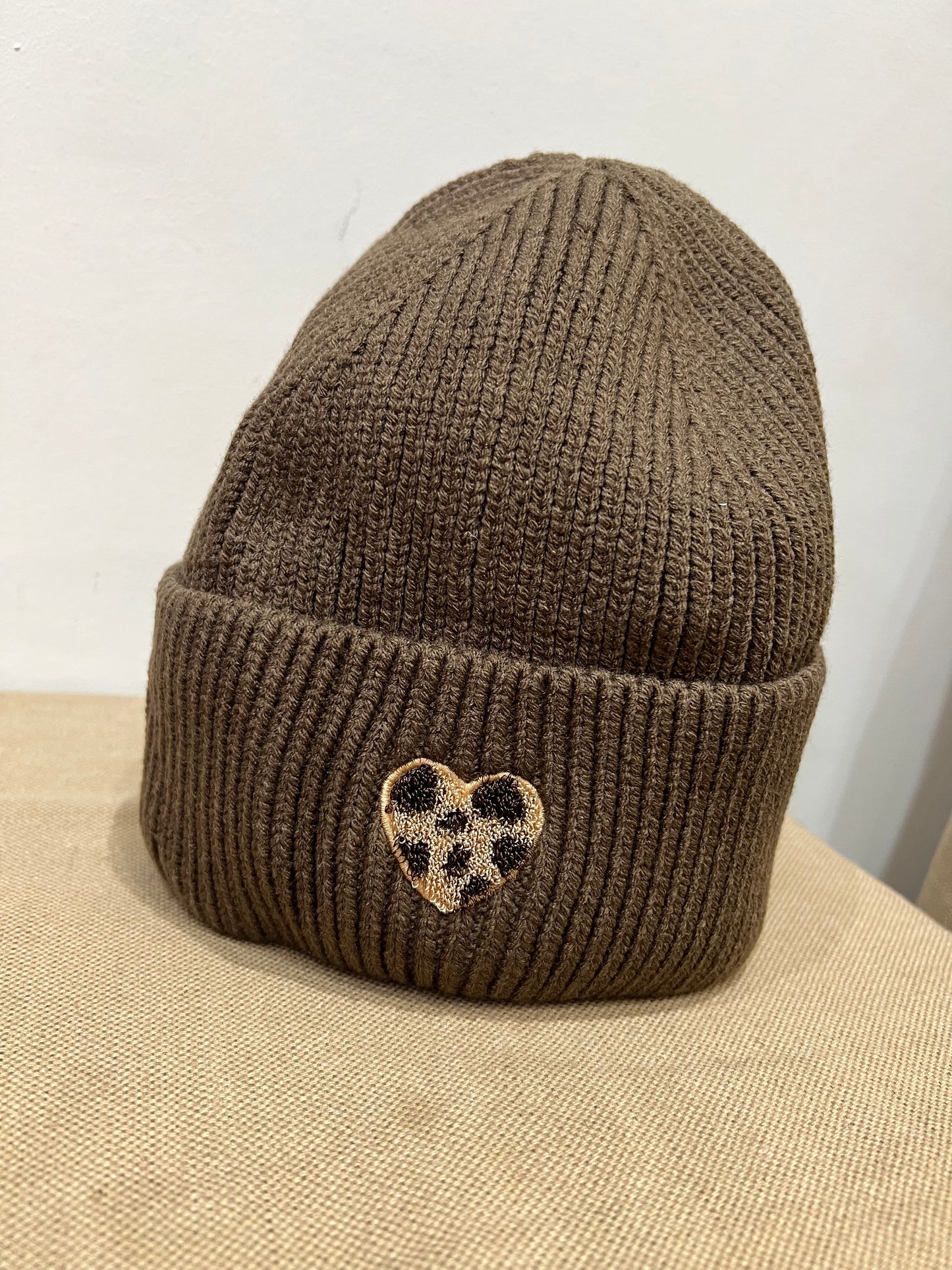 Ribbed Beanie Hat - Mocha