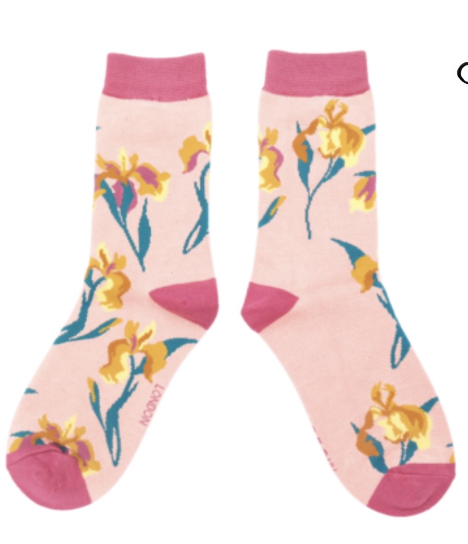 Miss Sparrow Bamboo Socks - Wild Iris
