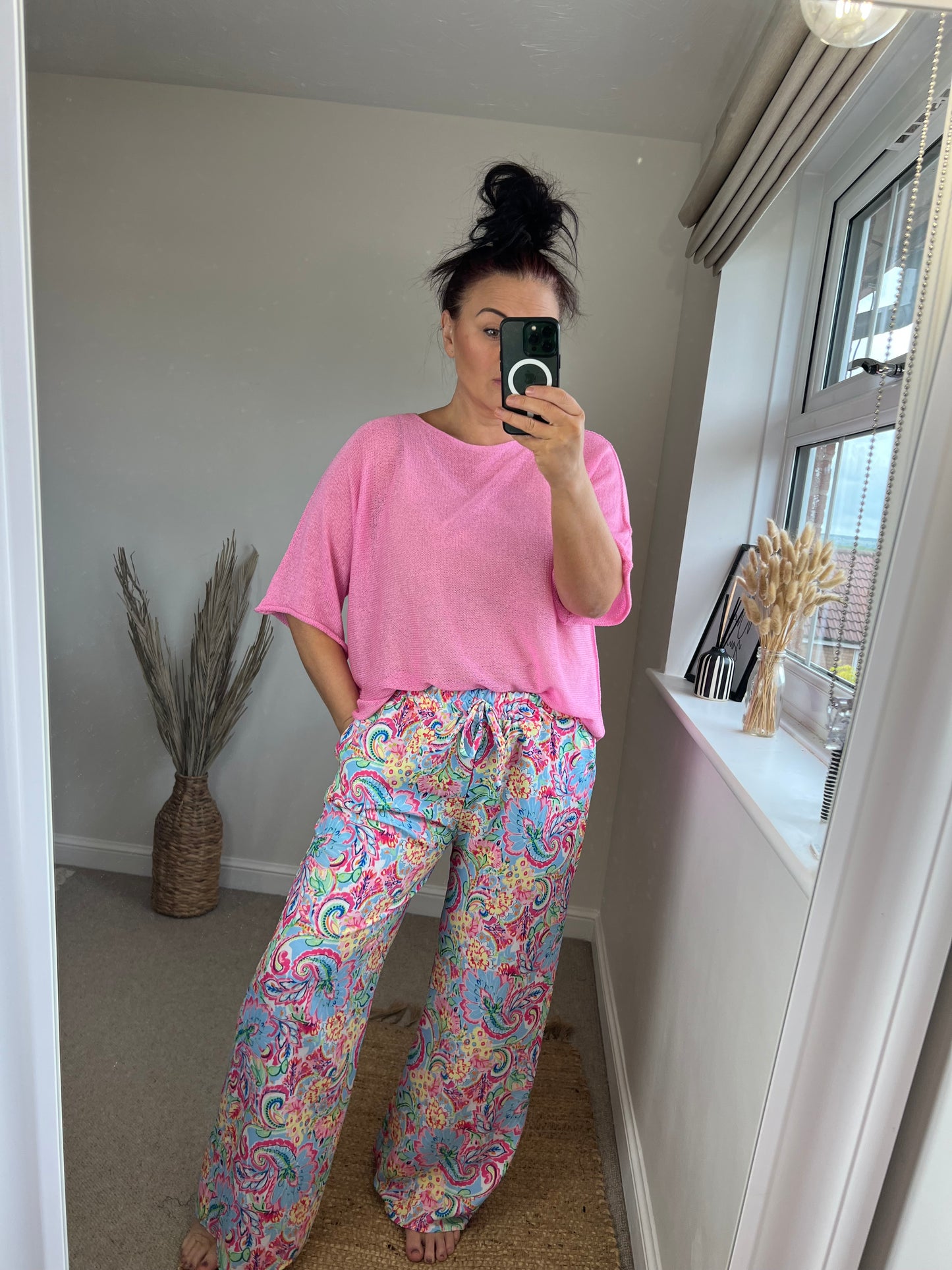 Fine Knit Top - Light Pink