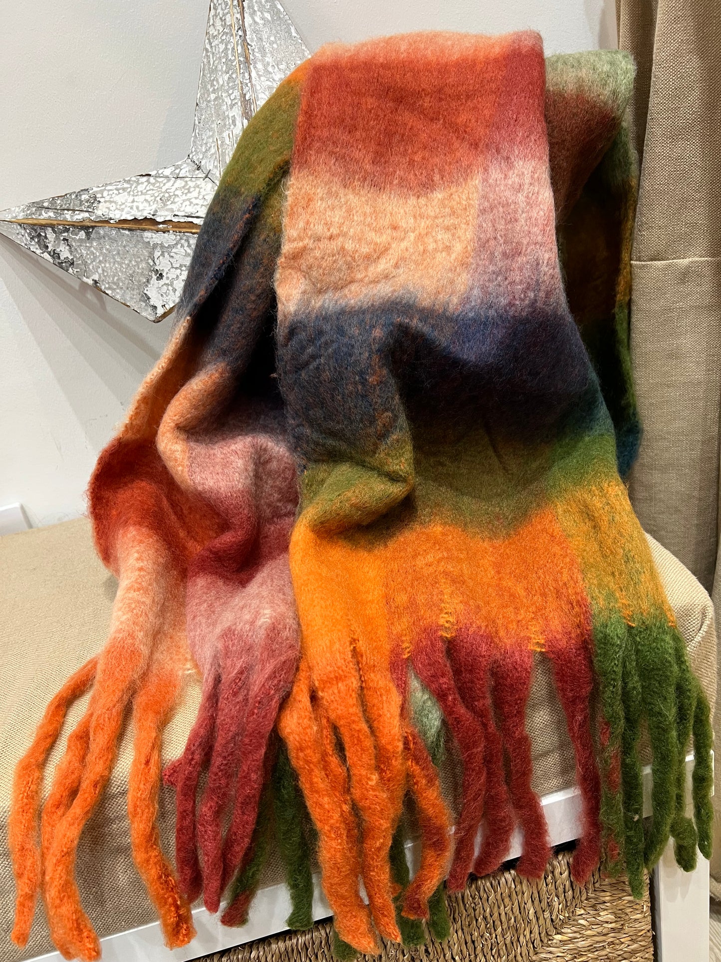 Blanket Scarf - Autumn Check