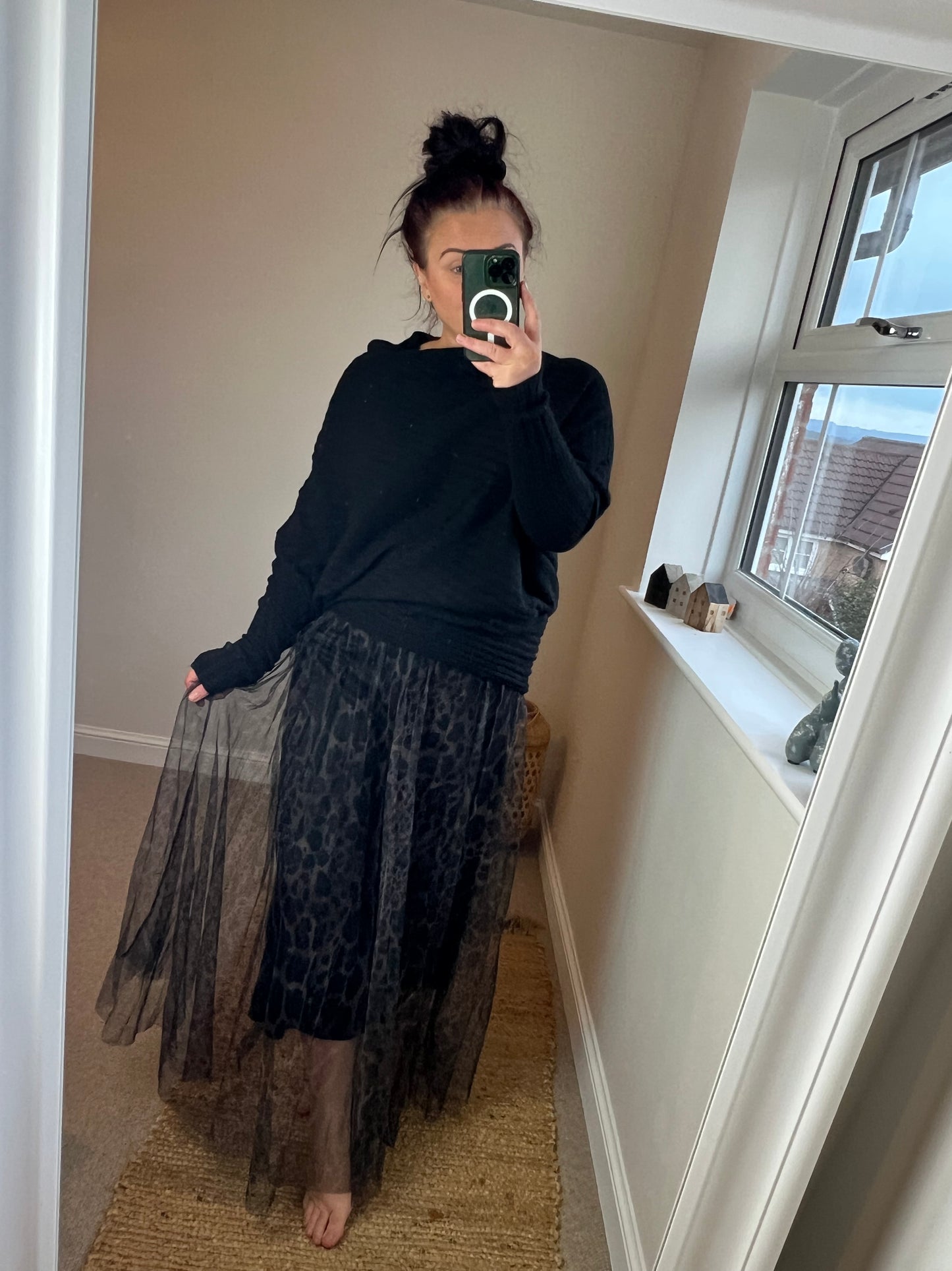 Tulle Leopard Skirt