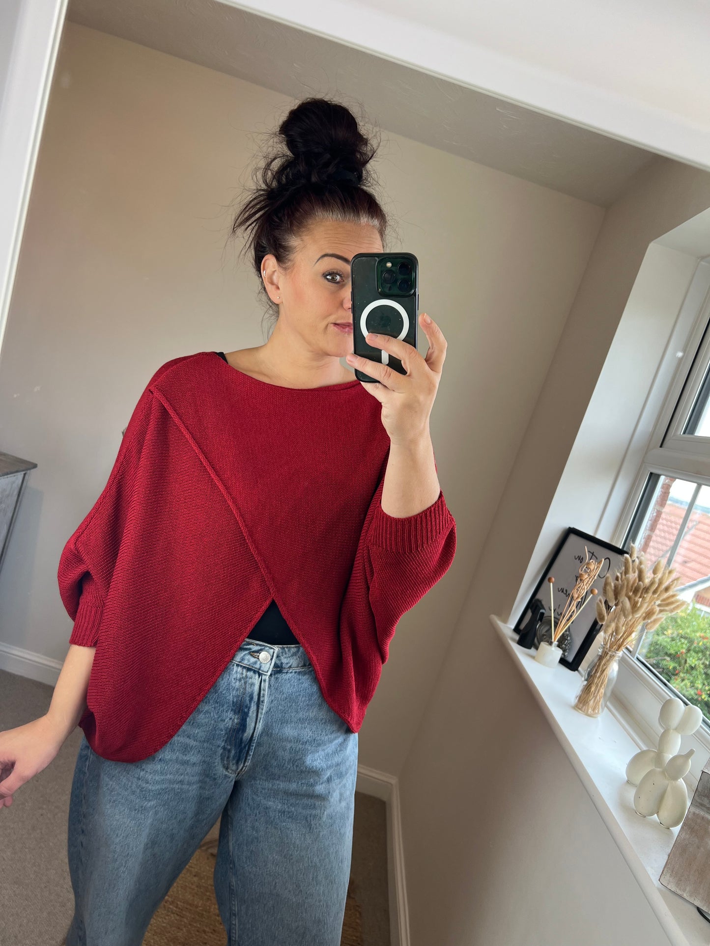 Wrap Knit - Wine