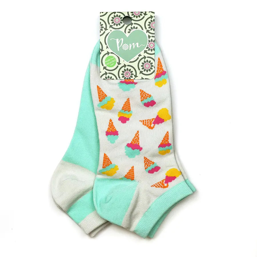 Peace Of Mind - Trainer Sock Duo - Ice Cream