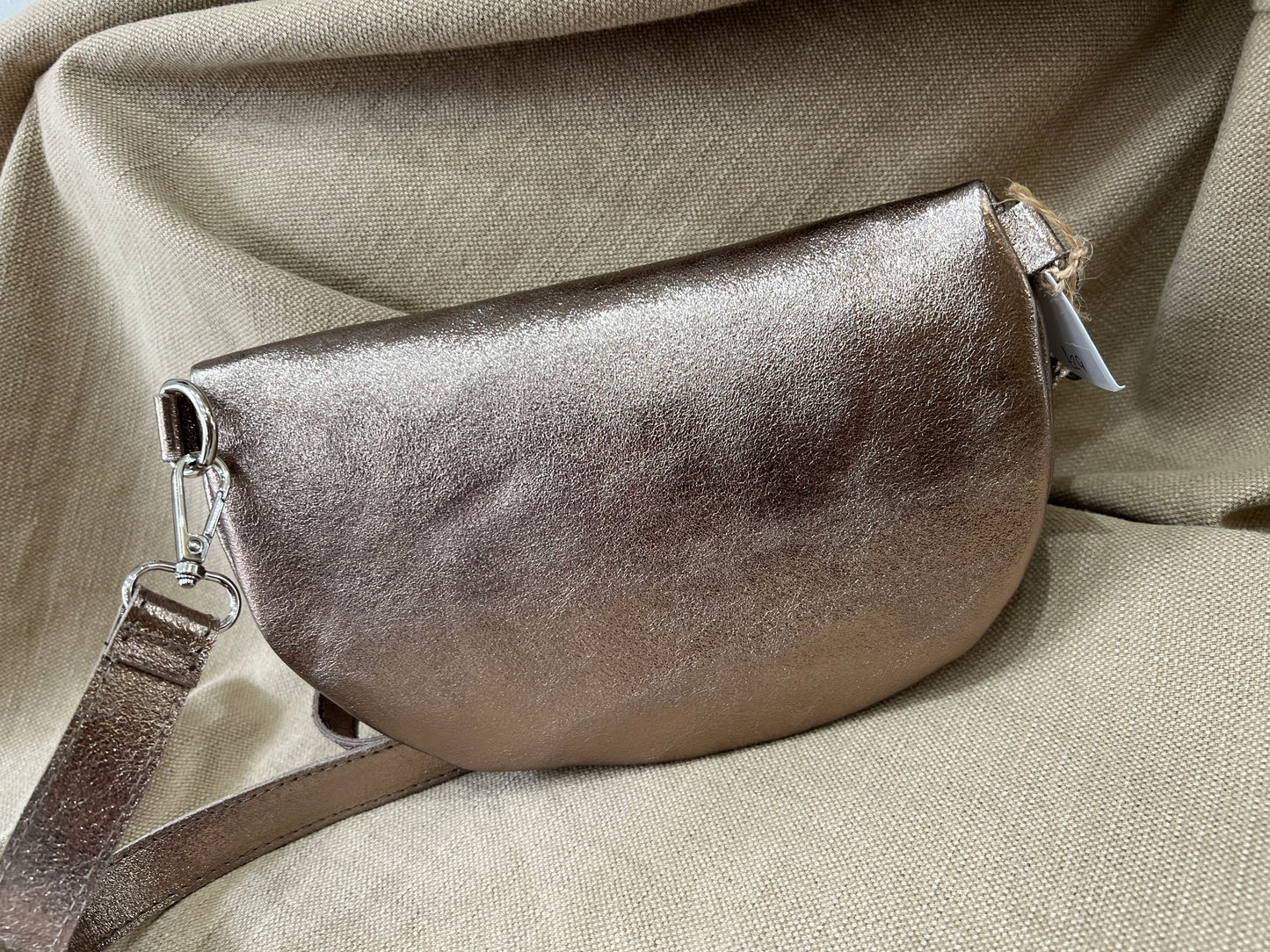 Leather Sling Bag - Bronze