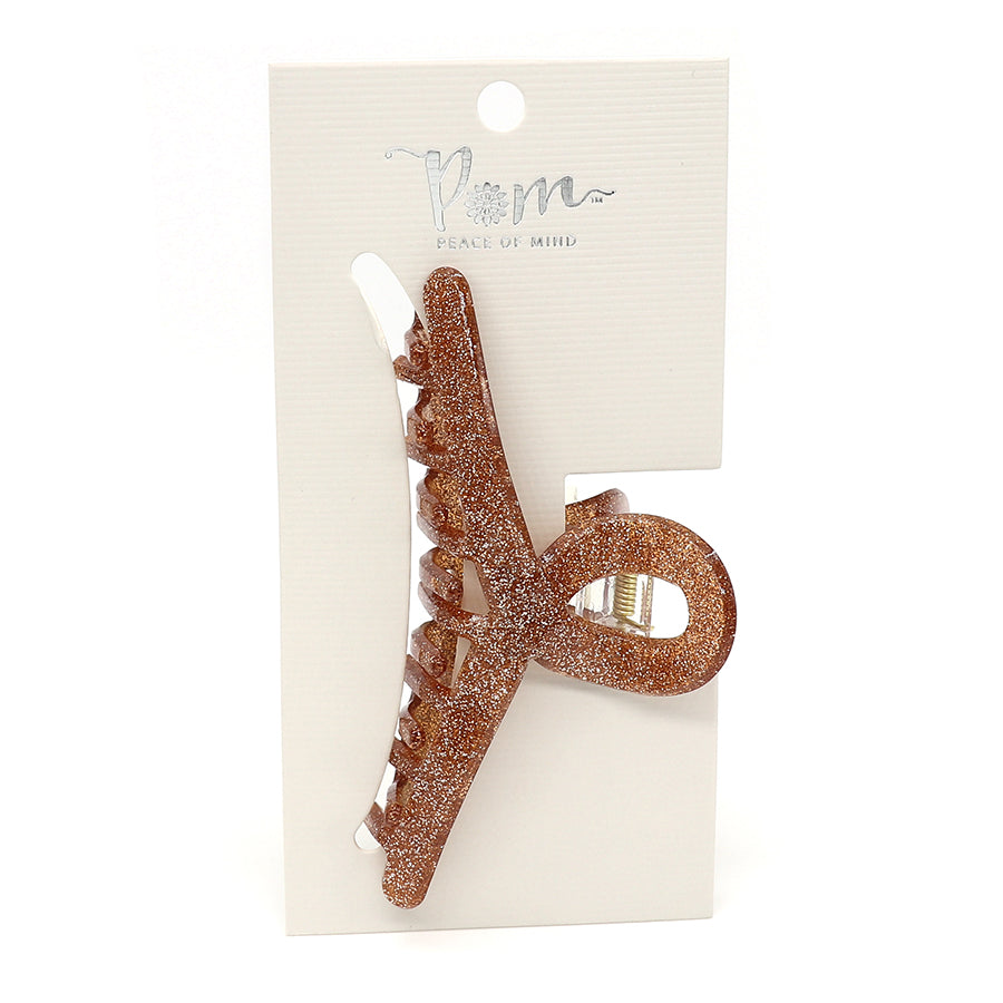 Looped Claw Clip - Bronze