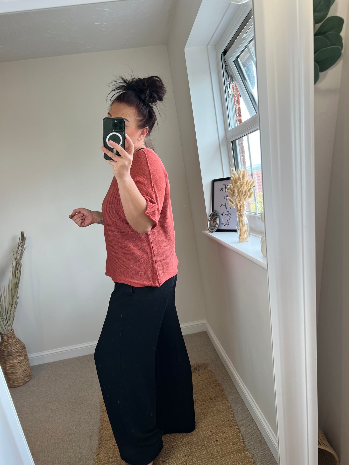 Fine Knit Top - Brick