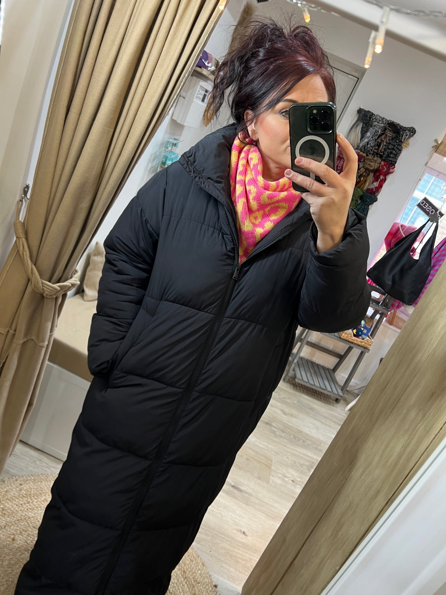 Handkerchief Triangle Scarf - Pink/Yellow Leopard