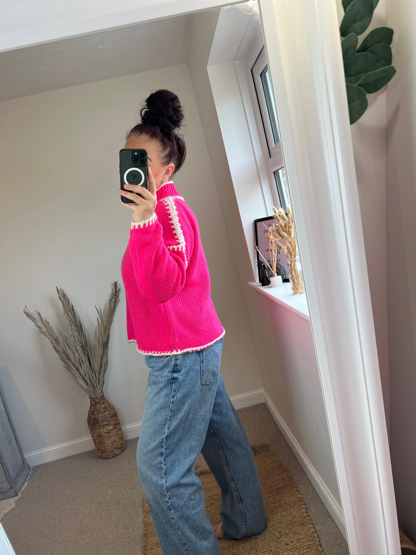Stitch Jumper - Pink