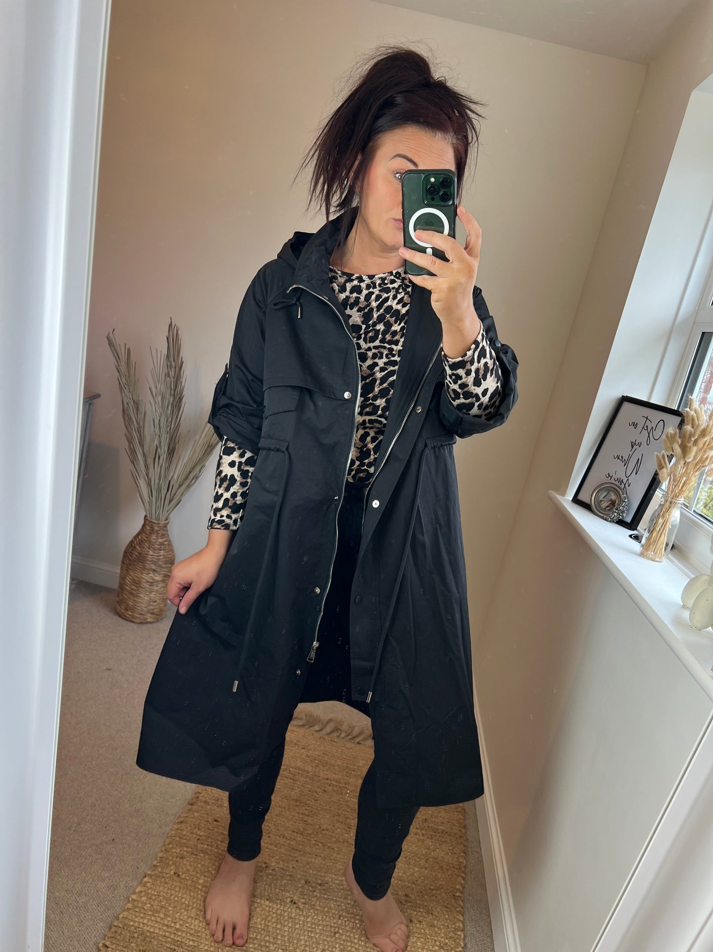 Fly Trench Coat - Black