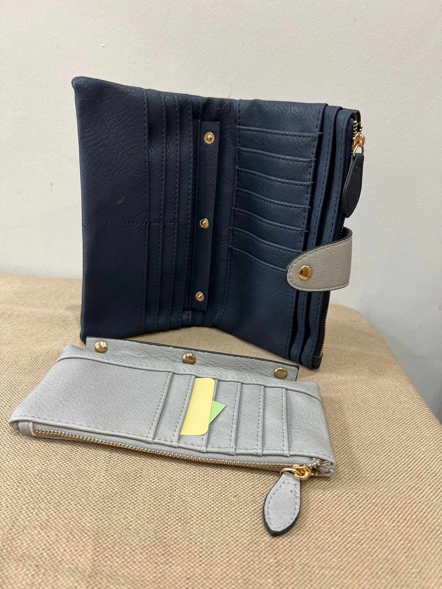 All-In-One Purse - Navy/Grey