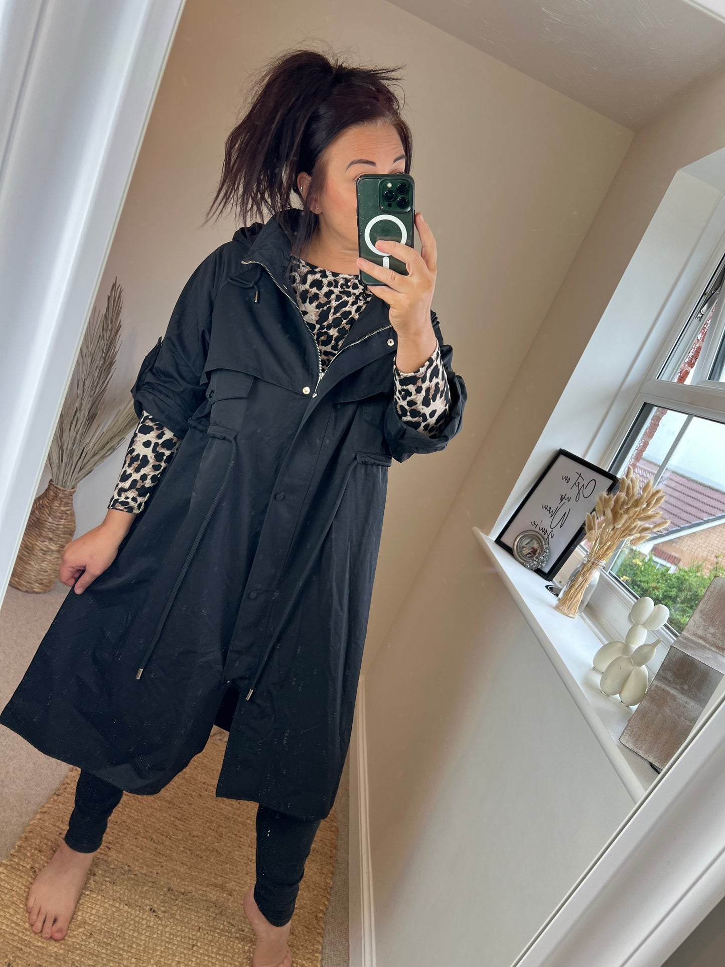 Fly Trench Coat - Black