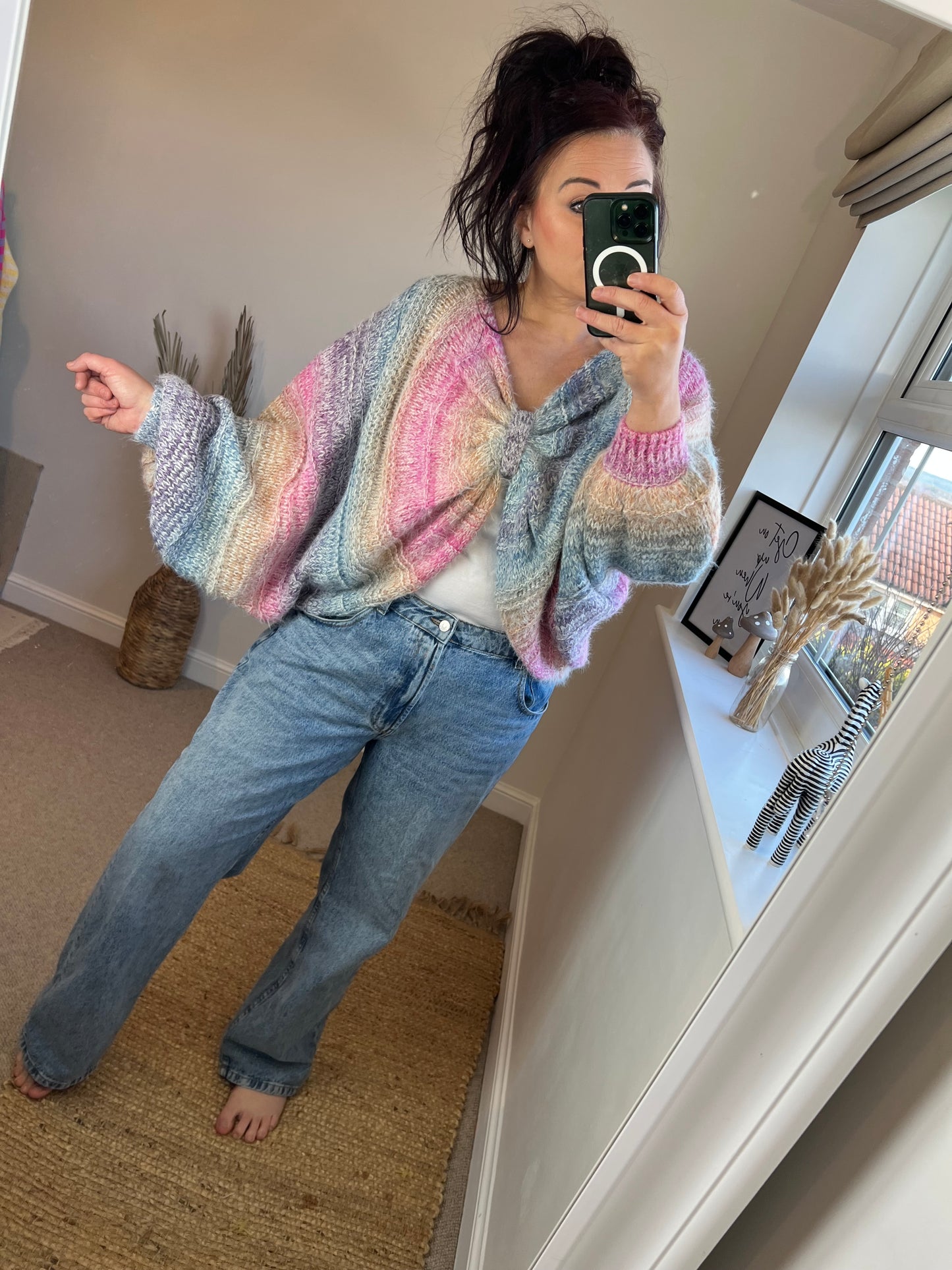 Hand Knit Chunky Shrug Cardigan
