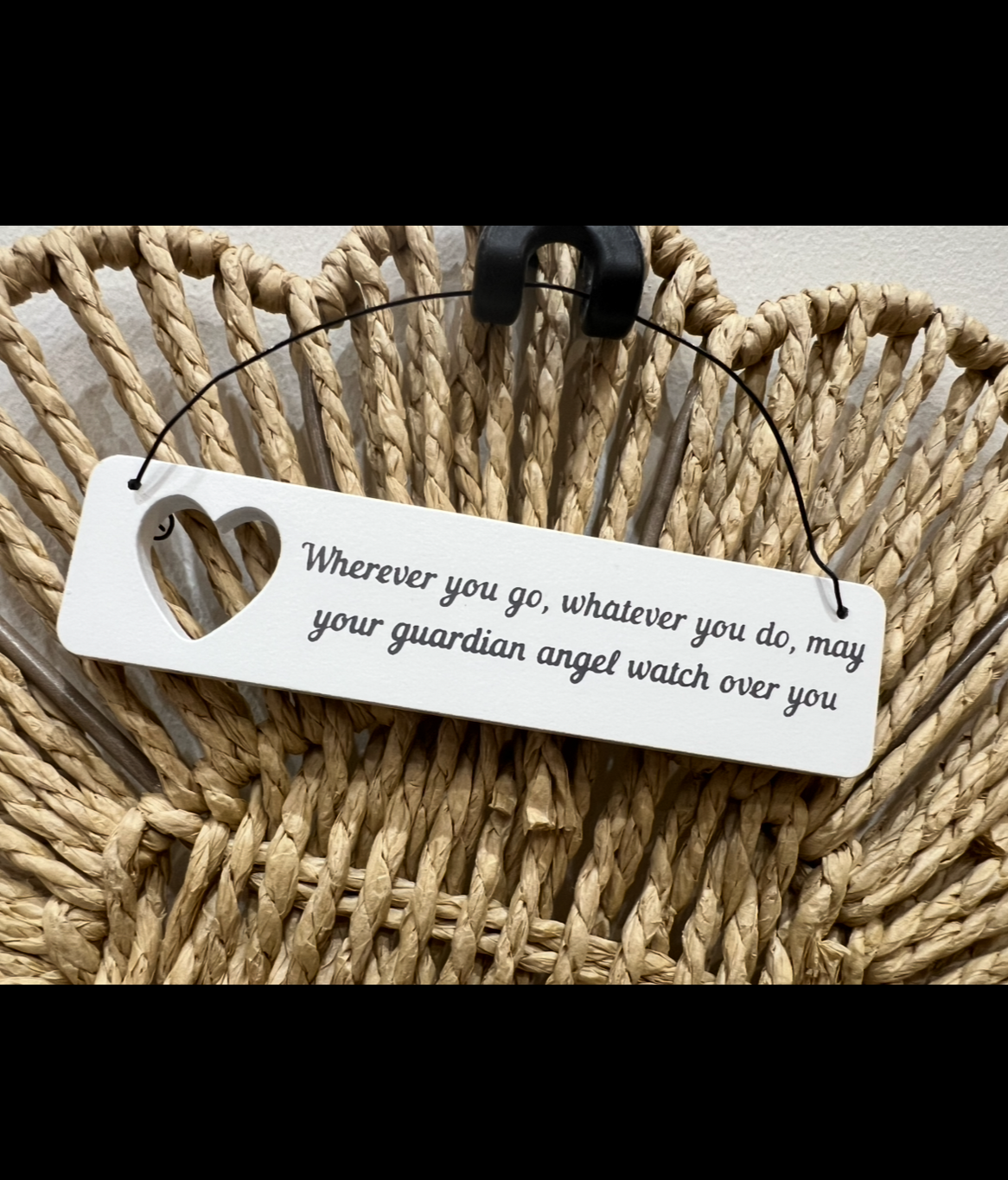 Wooden Hanging Signs - Guardian Angel