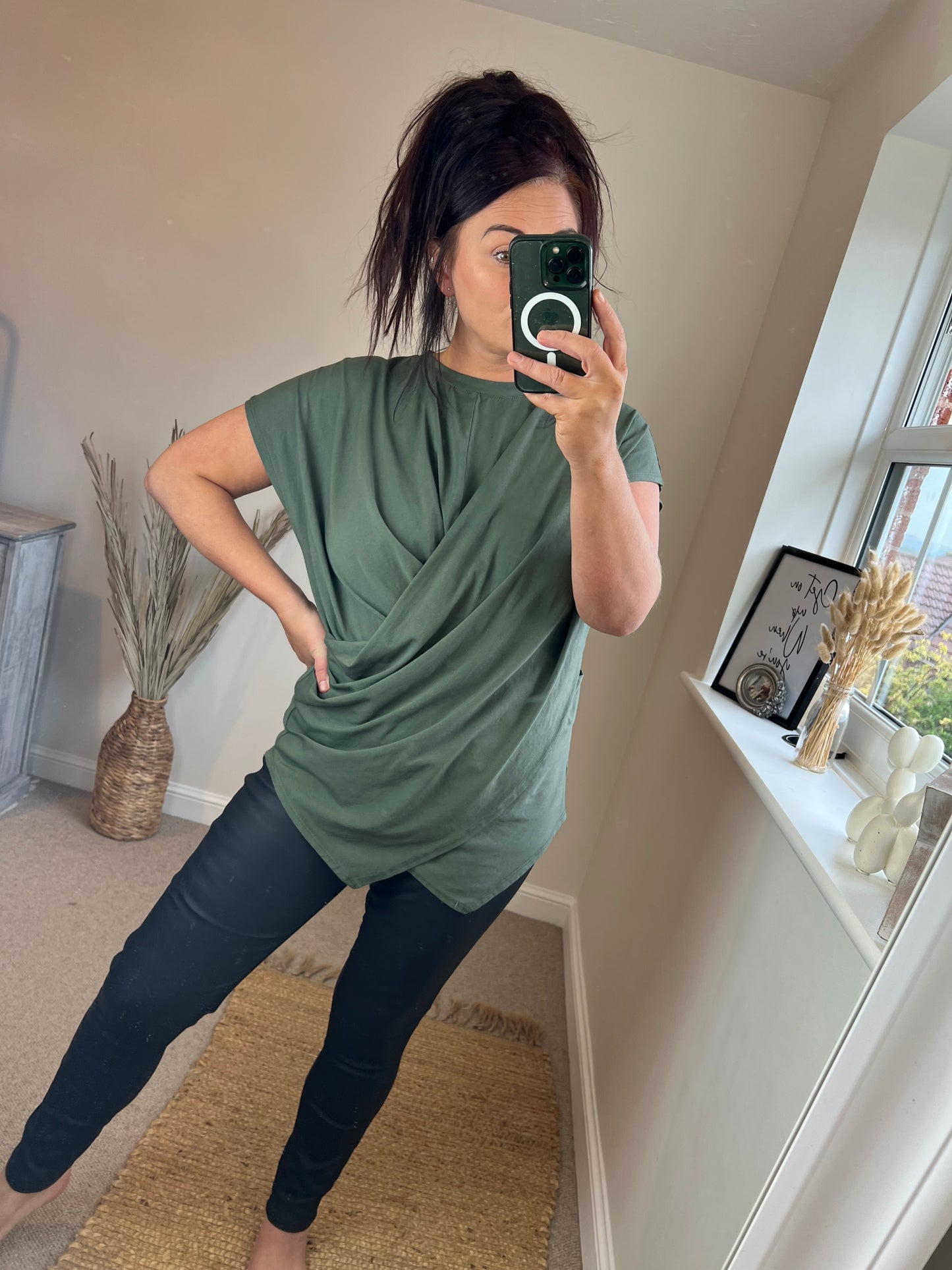 Crossover Top - Khaki