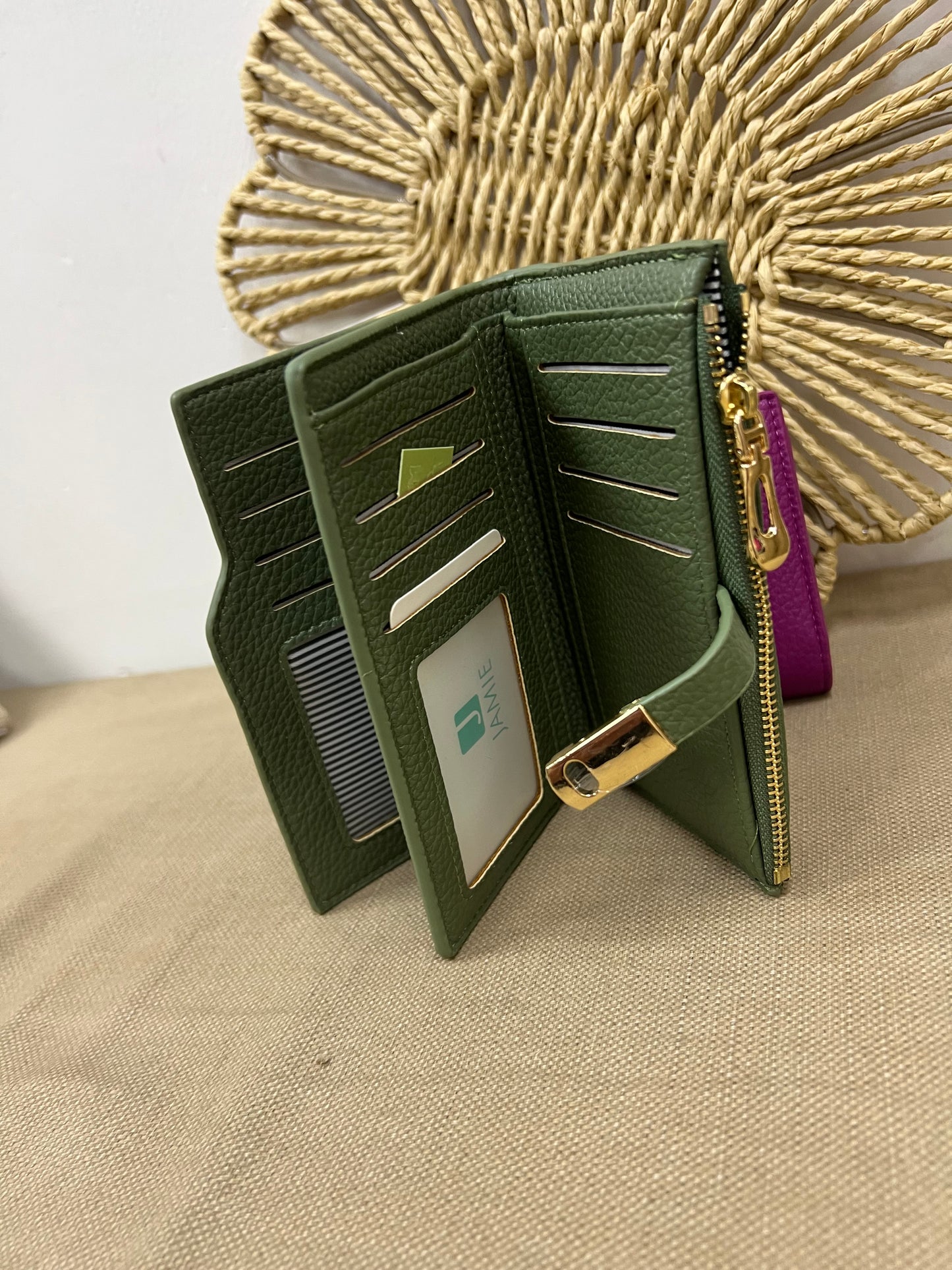 Multi Compartment Purse - Sage