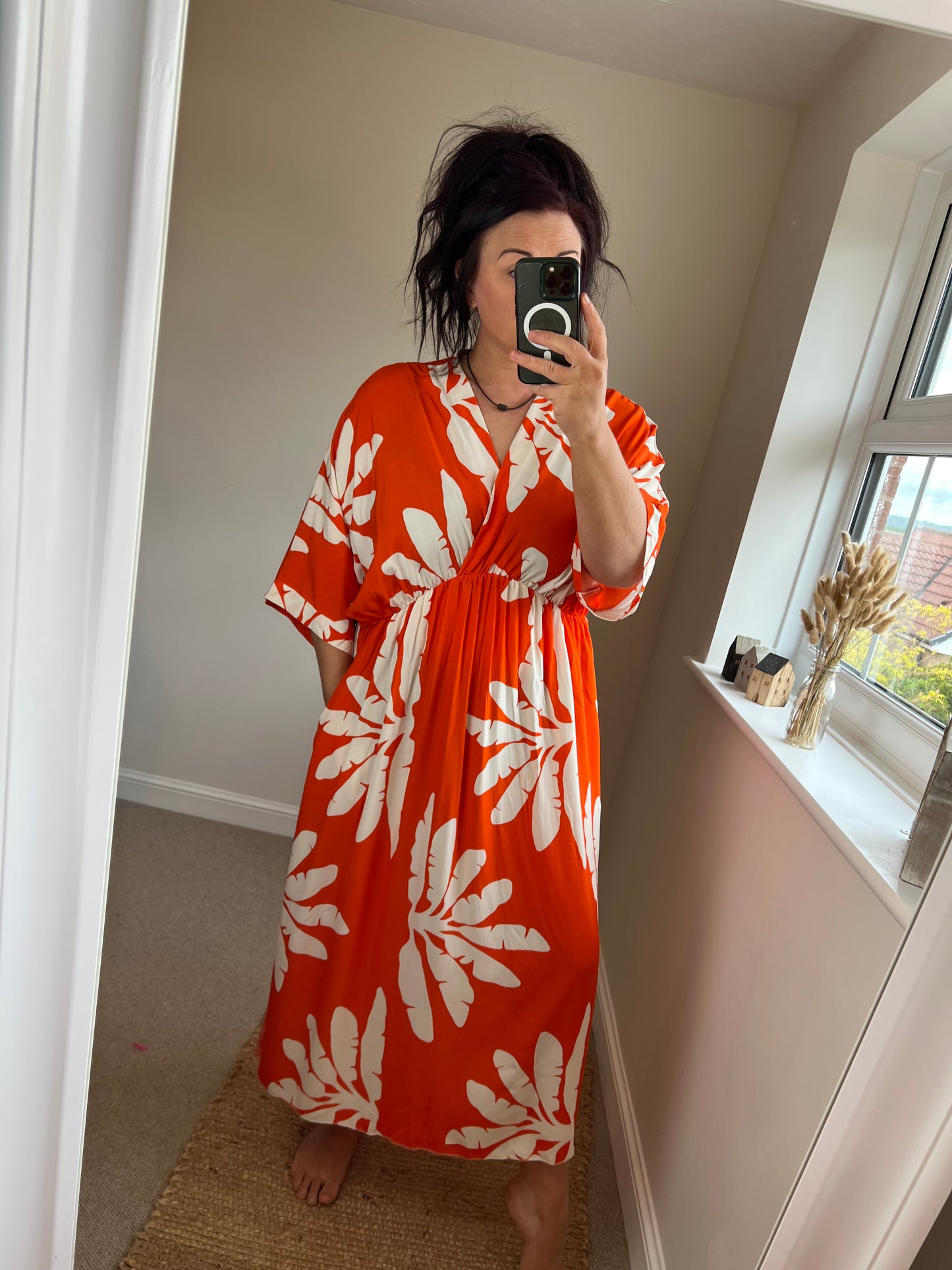 Floaty Maxi Dress - Orange