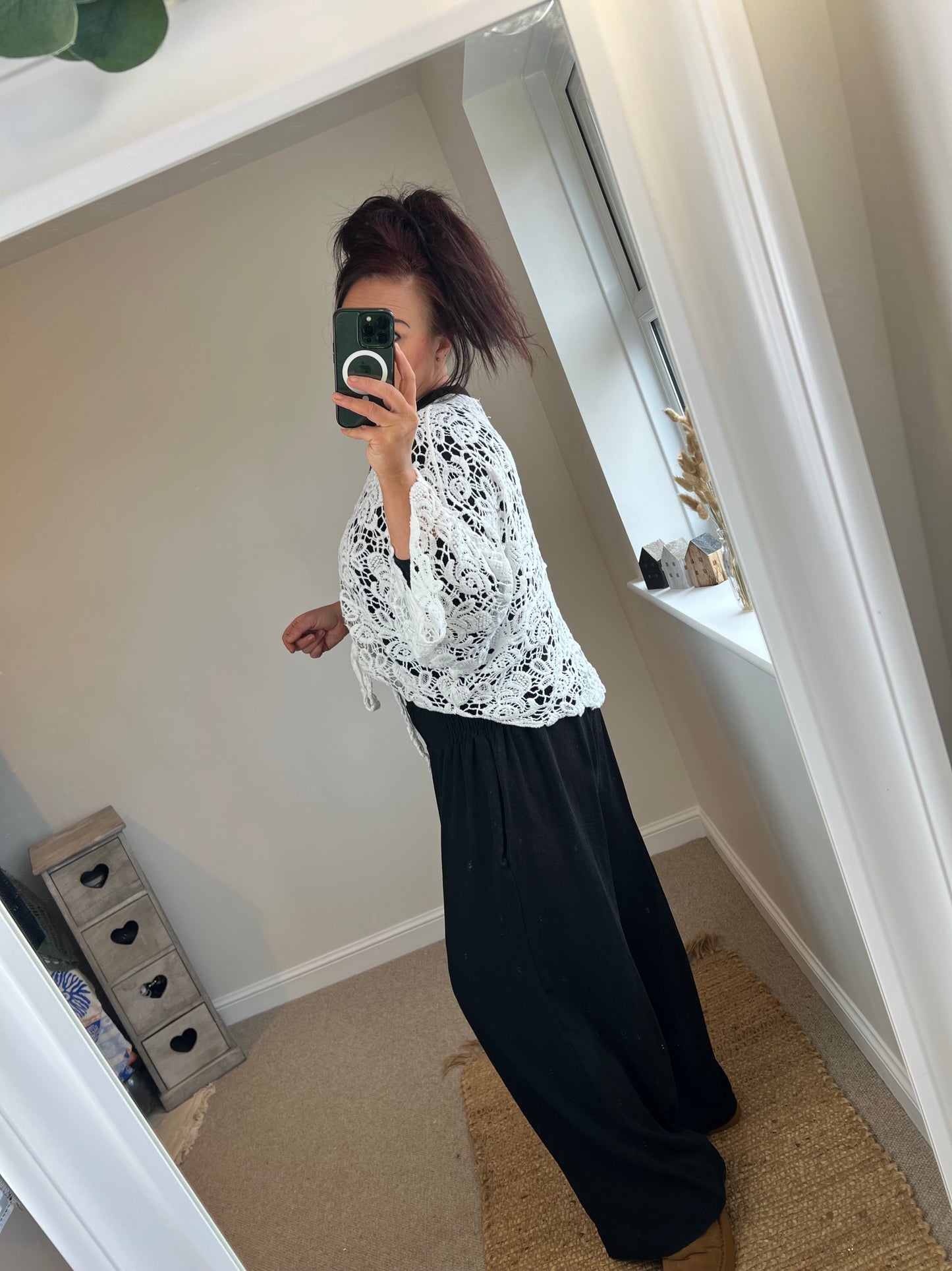 Crochet Shrug - Cream
