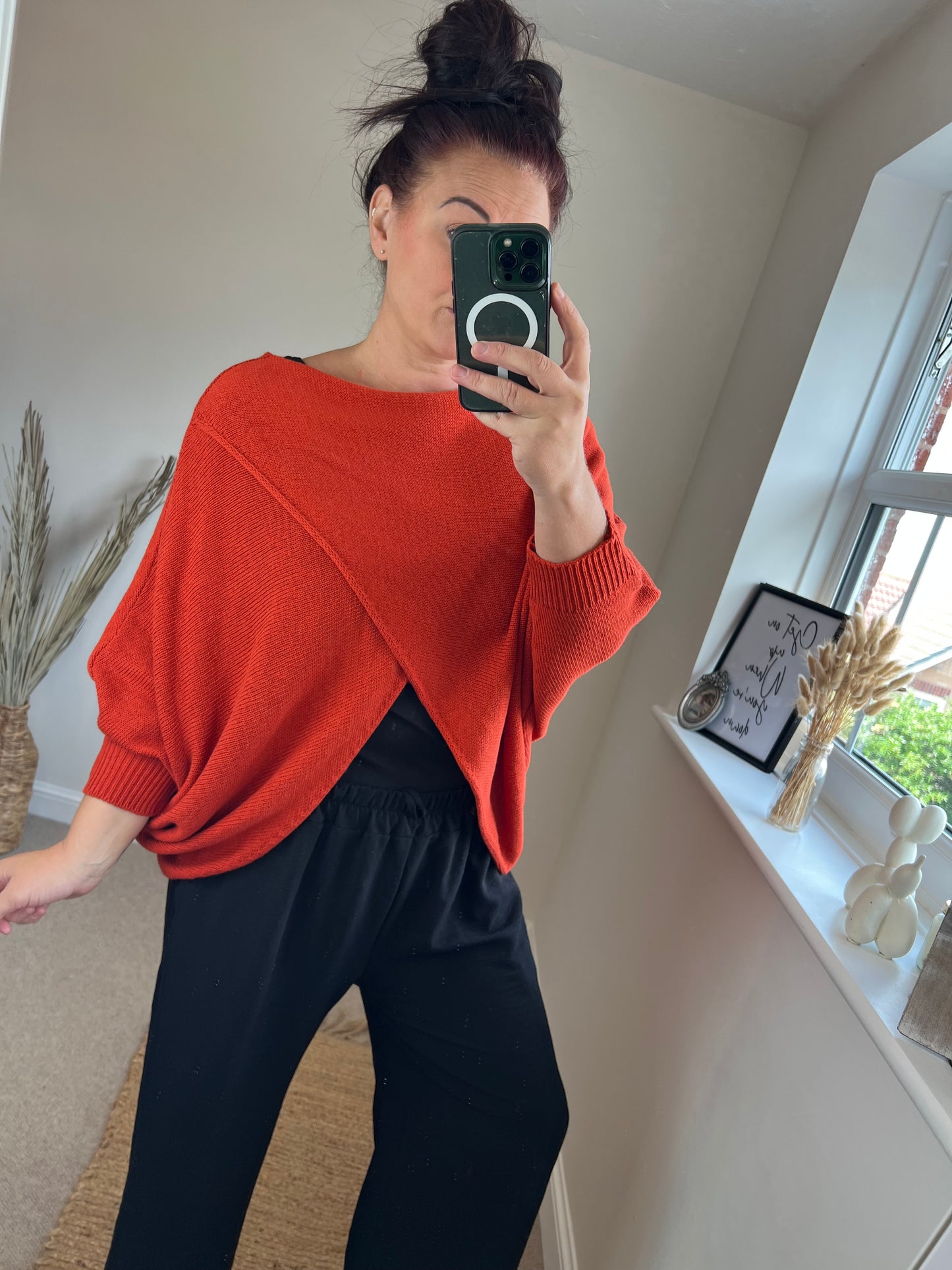 Wrap Knit - Rust