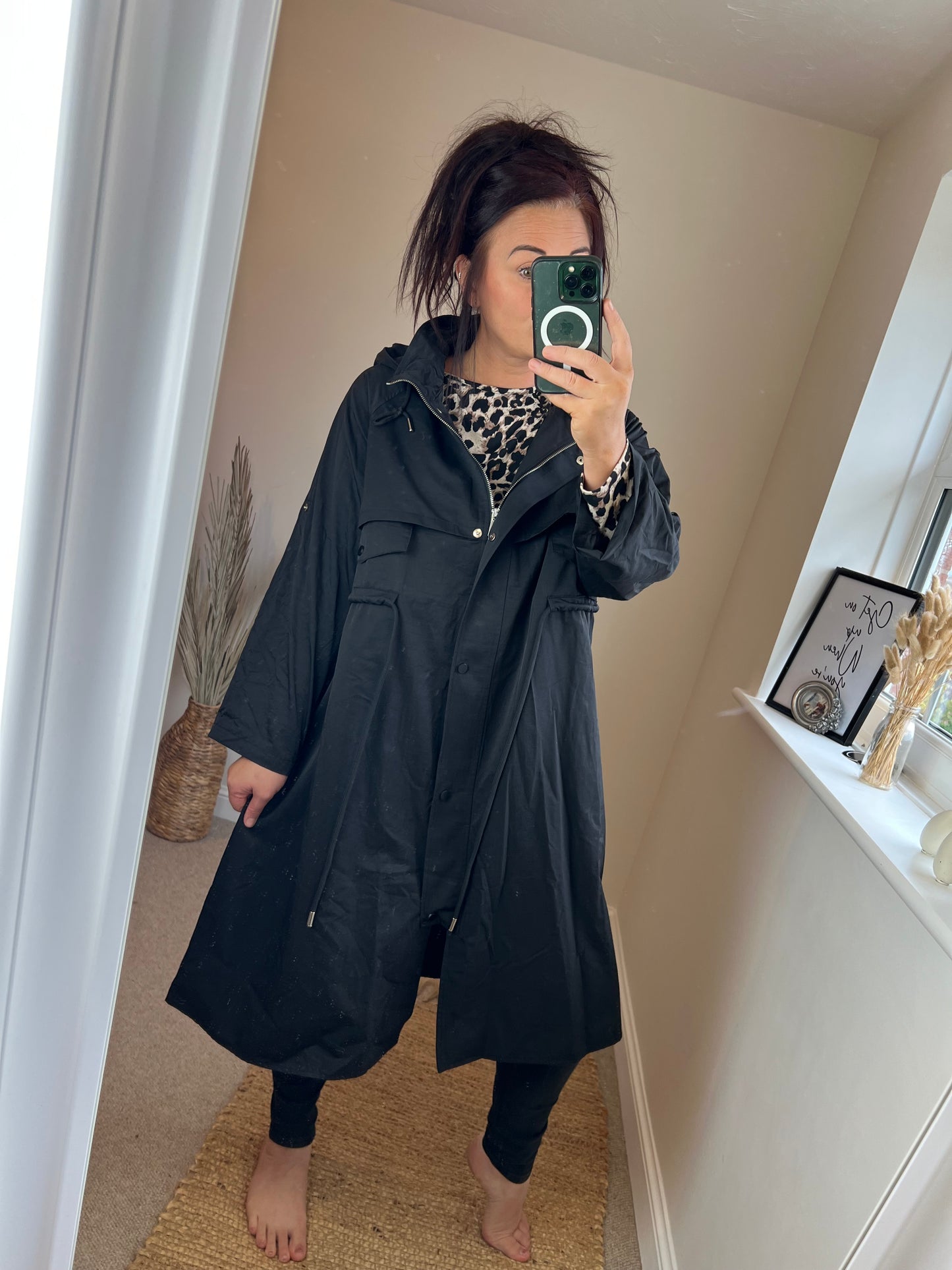 Fly Trench Coat - Black