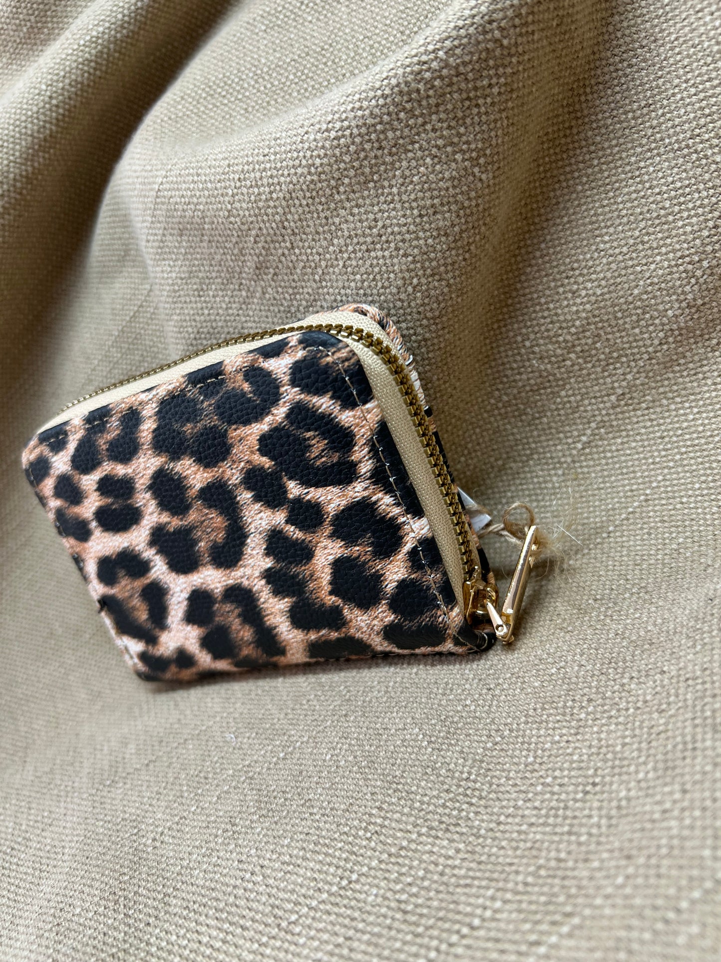 Card Holder Purse - Brown Leopard