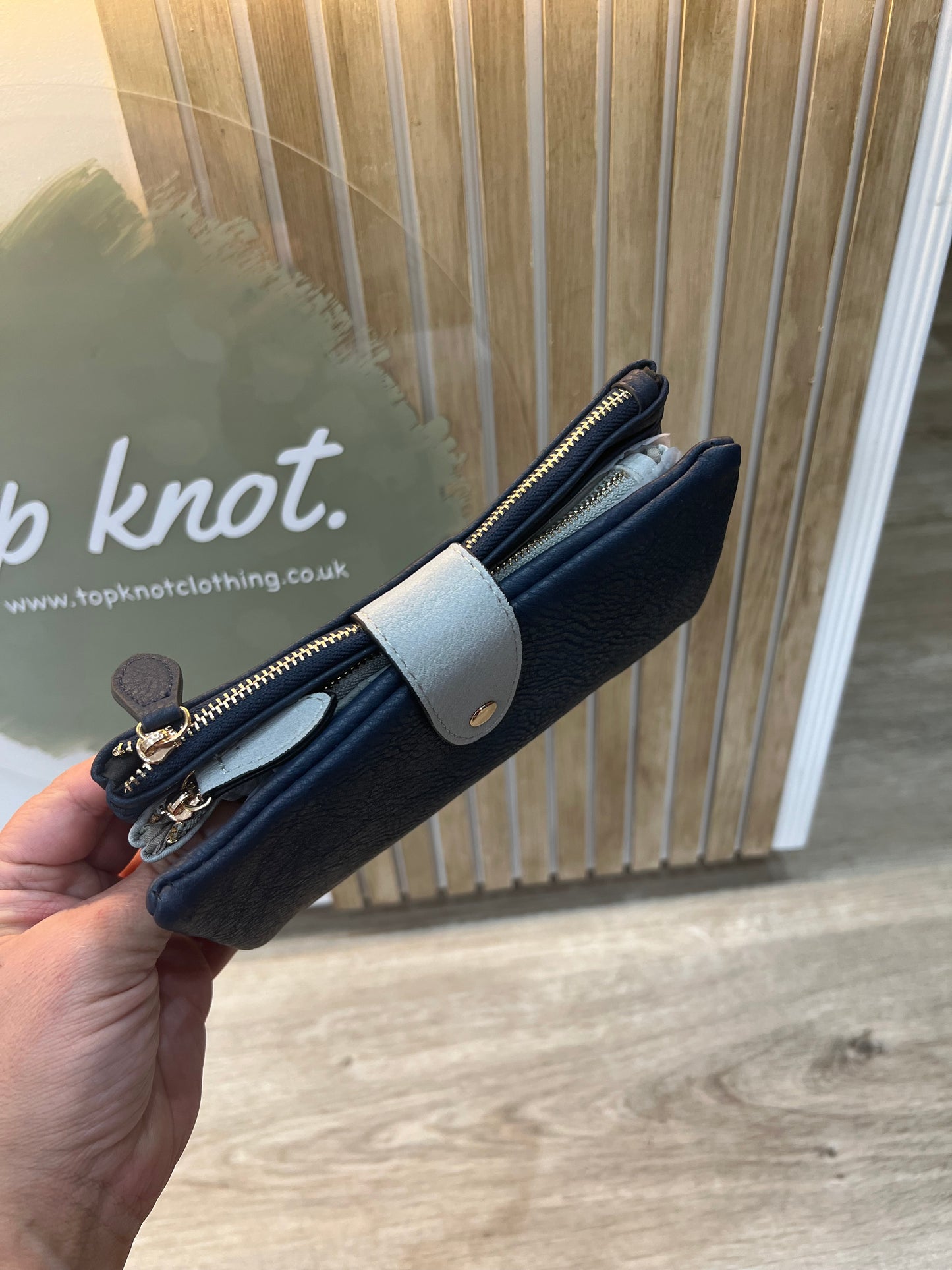 All-In-One Purse - Navy/Grey