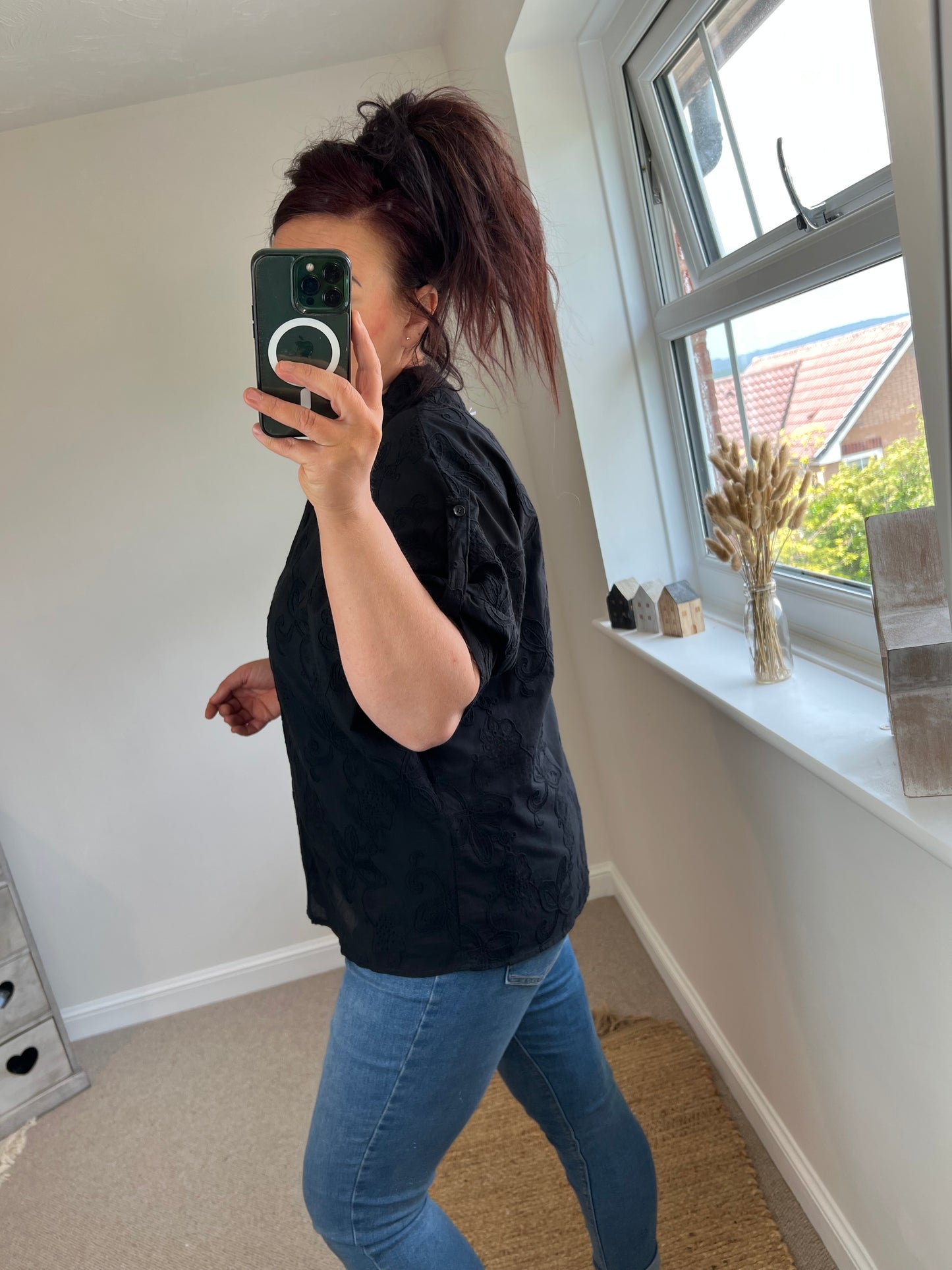 Embroidered Shirt - Black