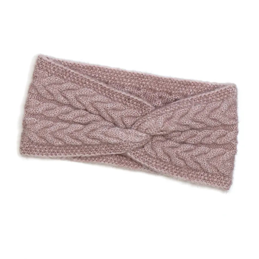 Herringbone Twist Headband - Blush