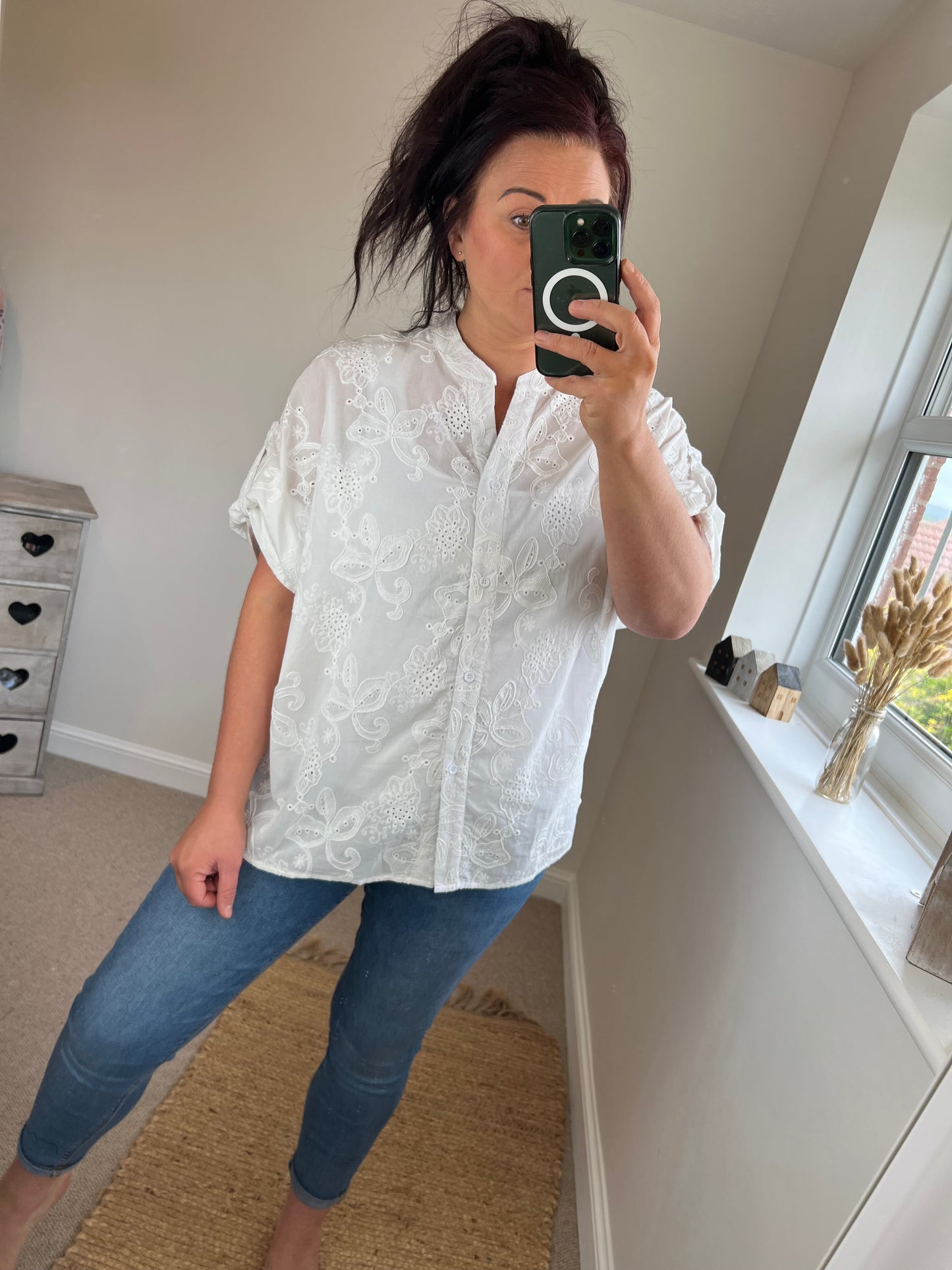 Embroidered Shirt - White
