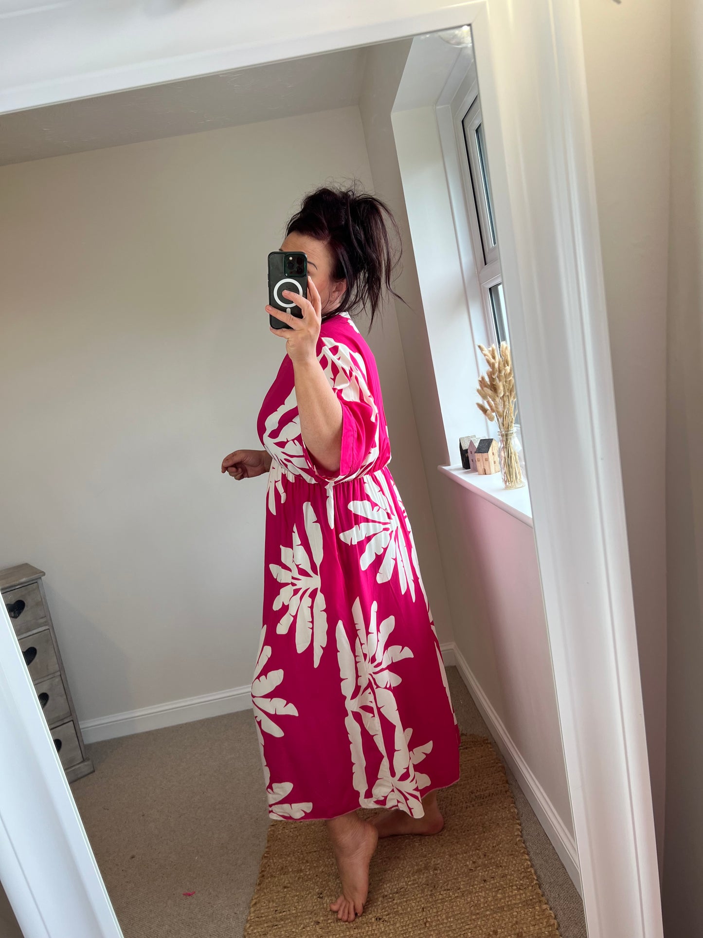 Floaty Maxi Dress - Cerise