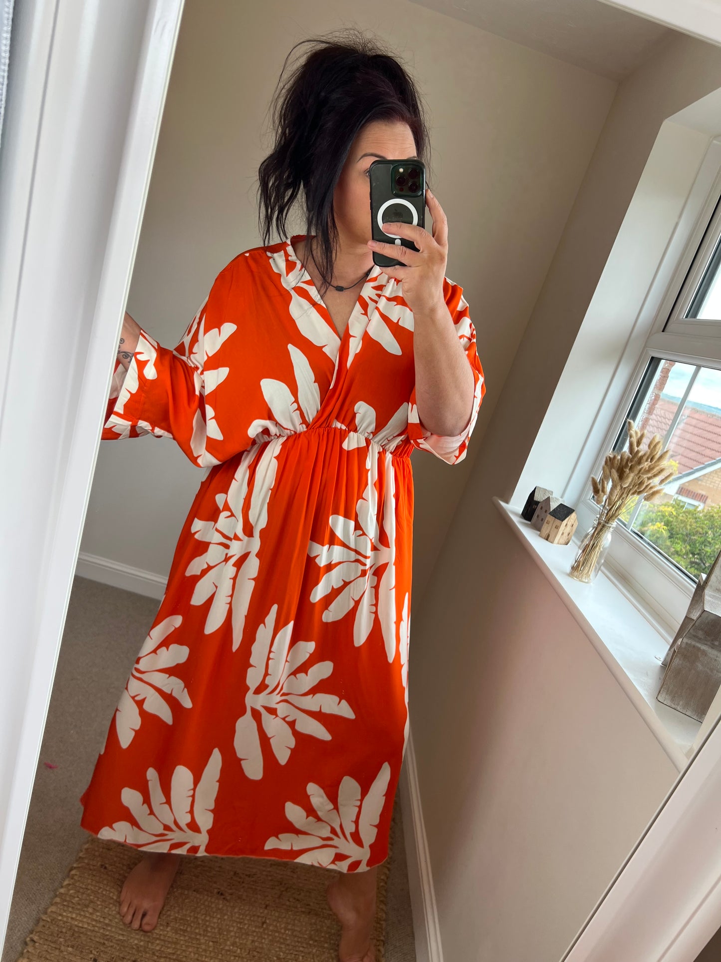Floaty Maxi Dress - Orange