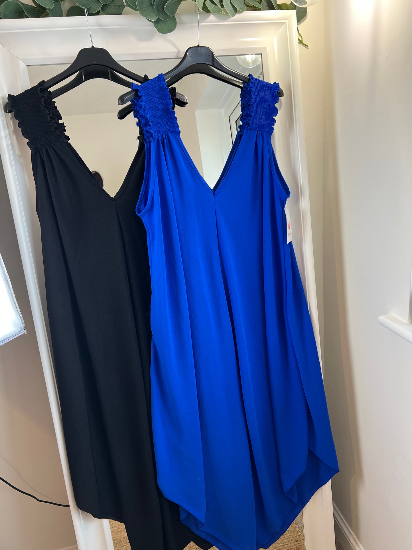 Hanky Hem Dress - Cobalt
