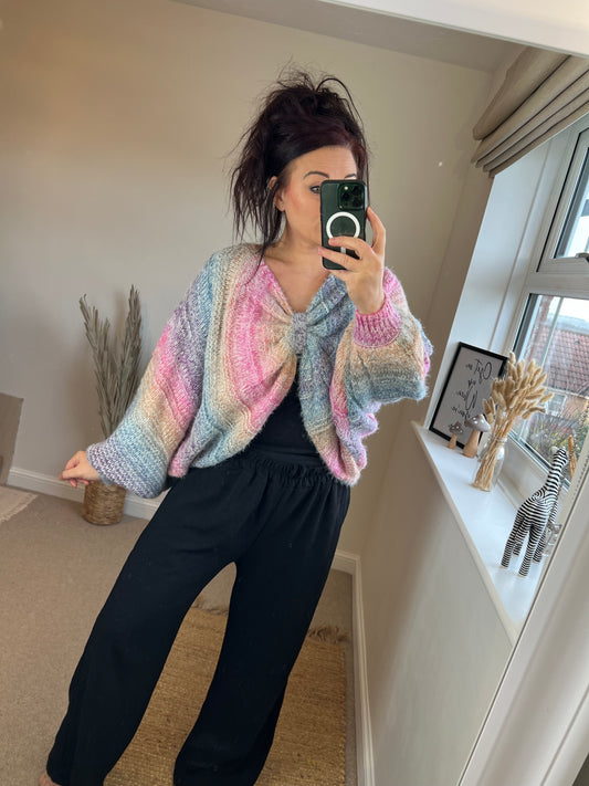 Hand Knit Chunky Shrug Cardigan