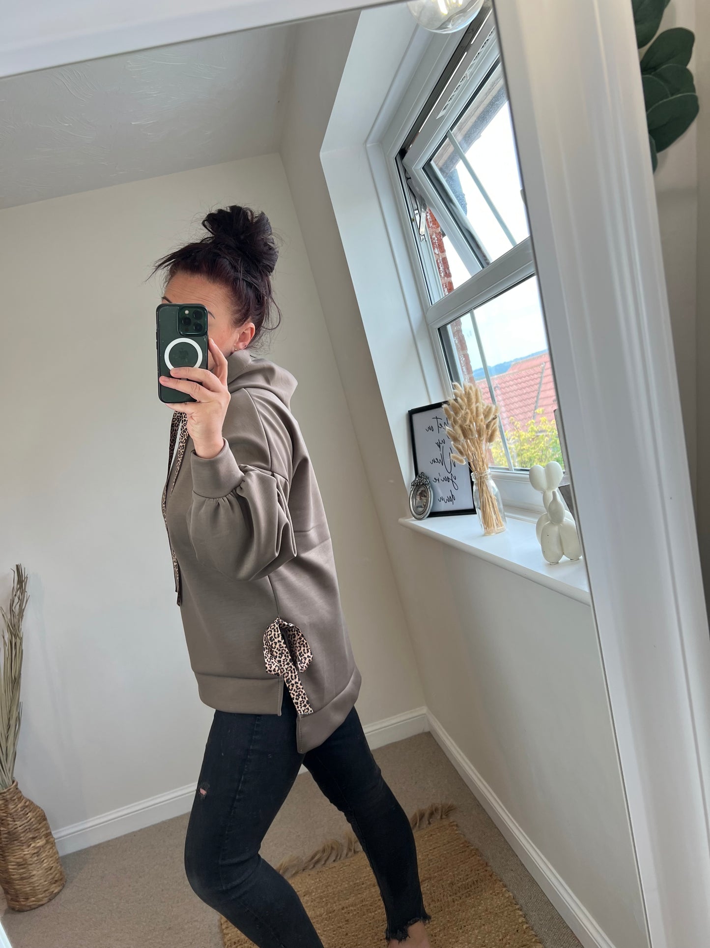 Leopard Hoodie - Mocha