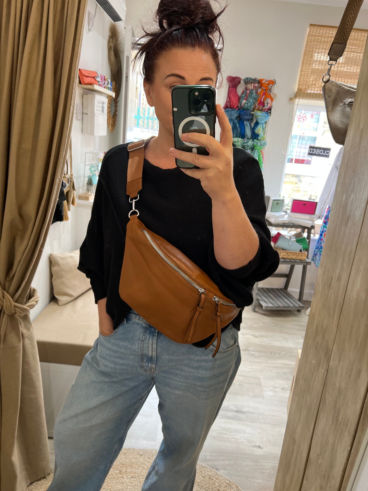 Medium Sling Bag - Tan
