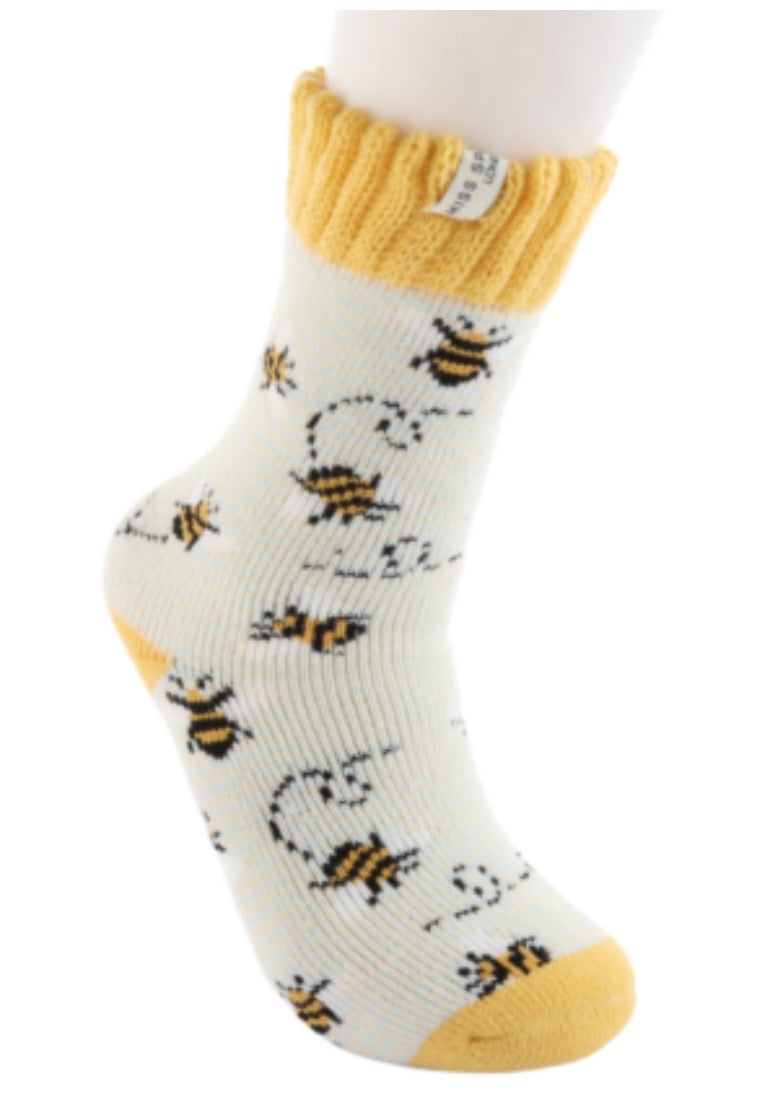 Miss Sparrow Winter Socks - Bee