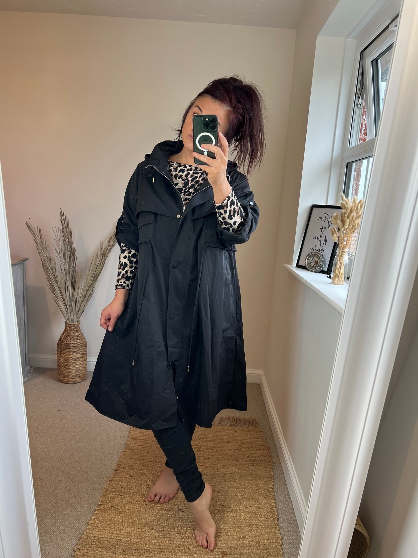 Fly Trench Coat - Black