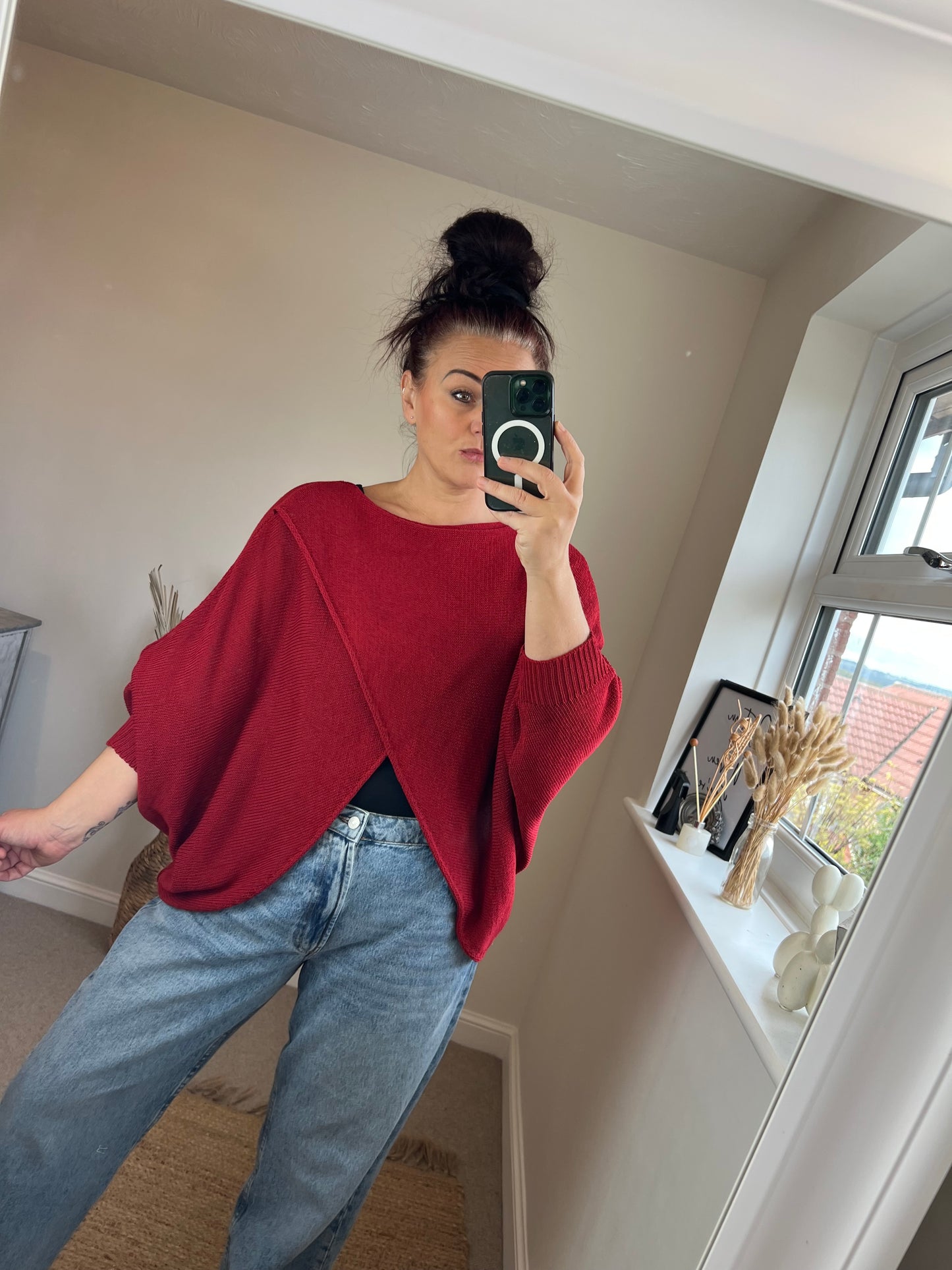 Wrap Knit - Wine