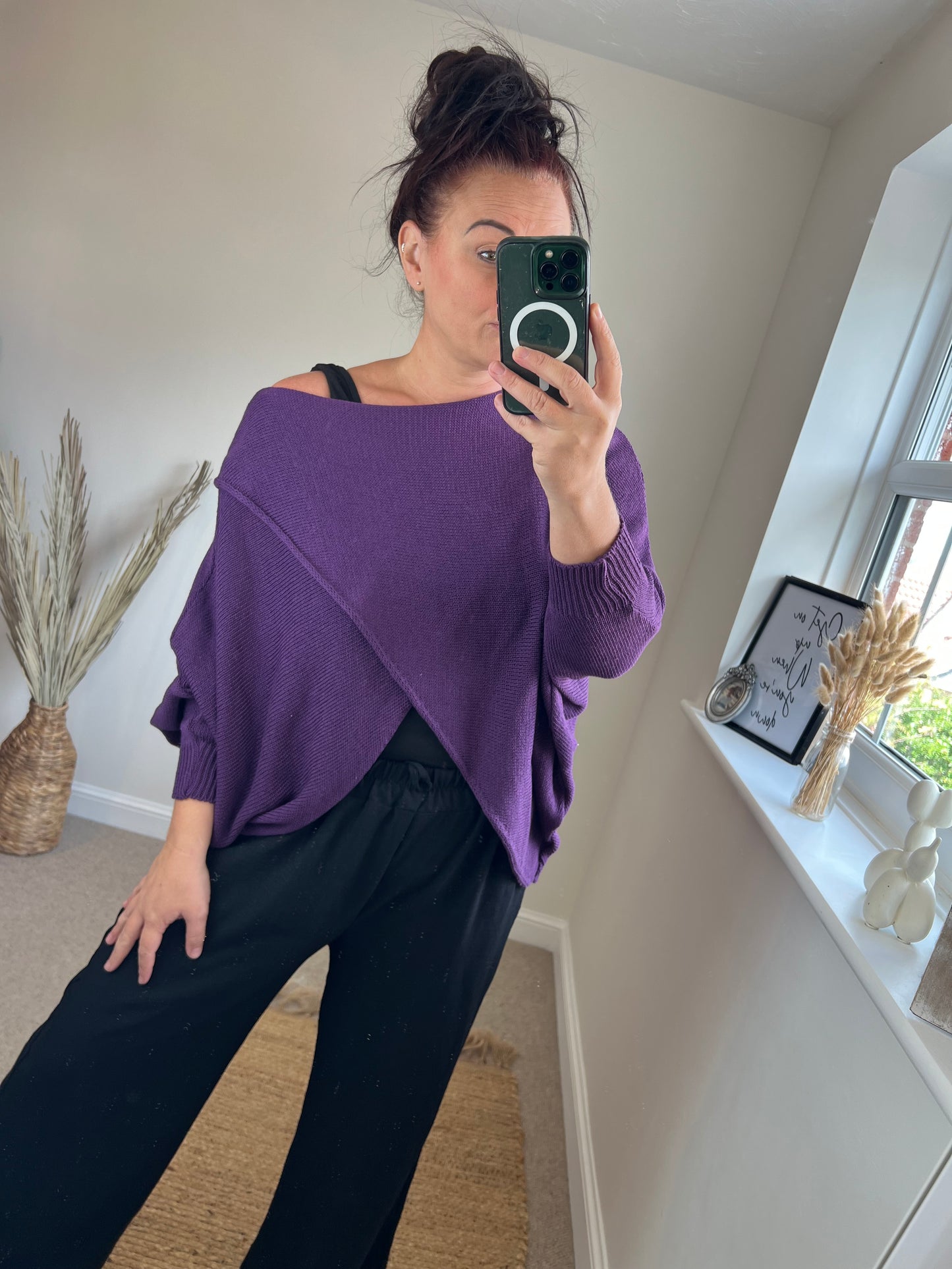 Wrap Knit - Purple