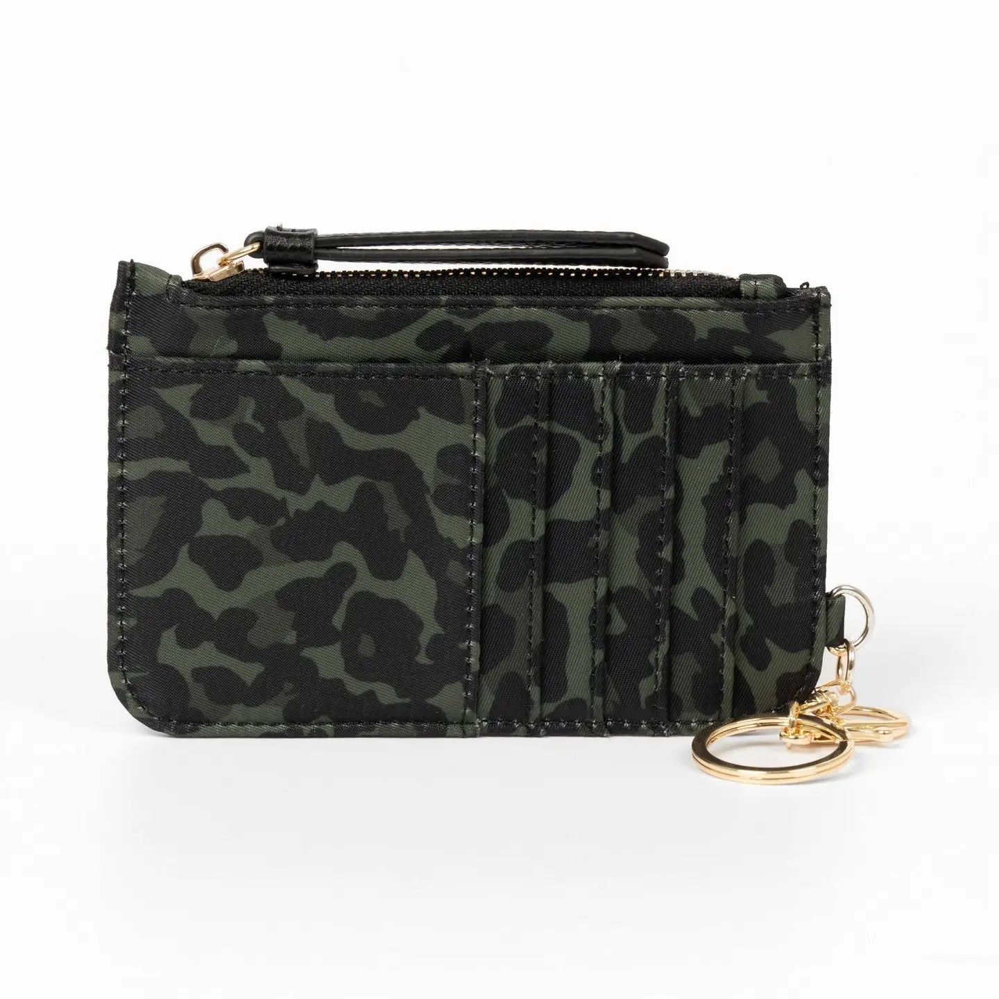 Card Holder Wallet - Leopard Khaki