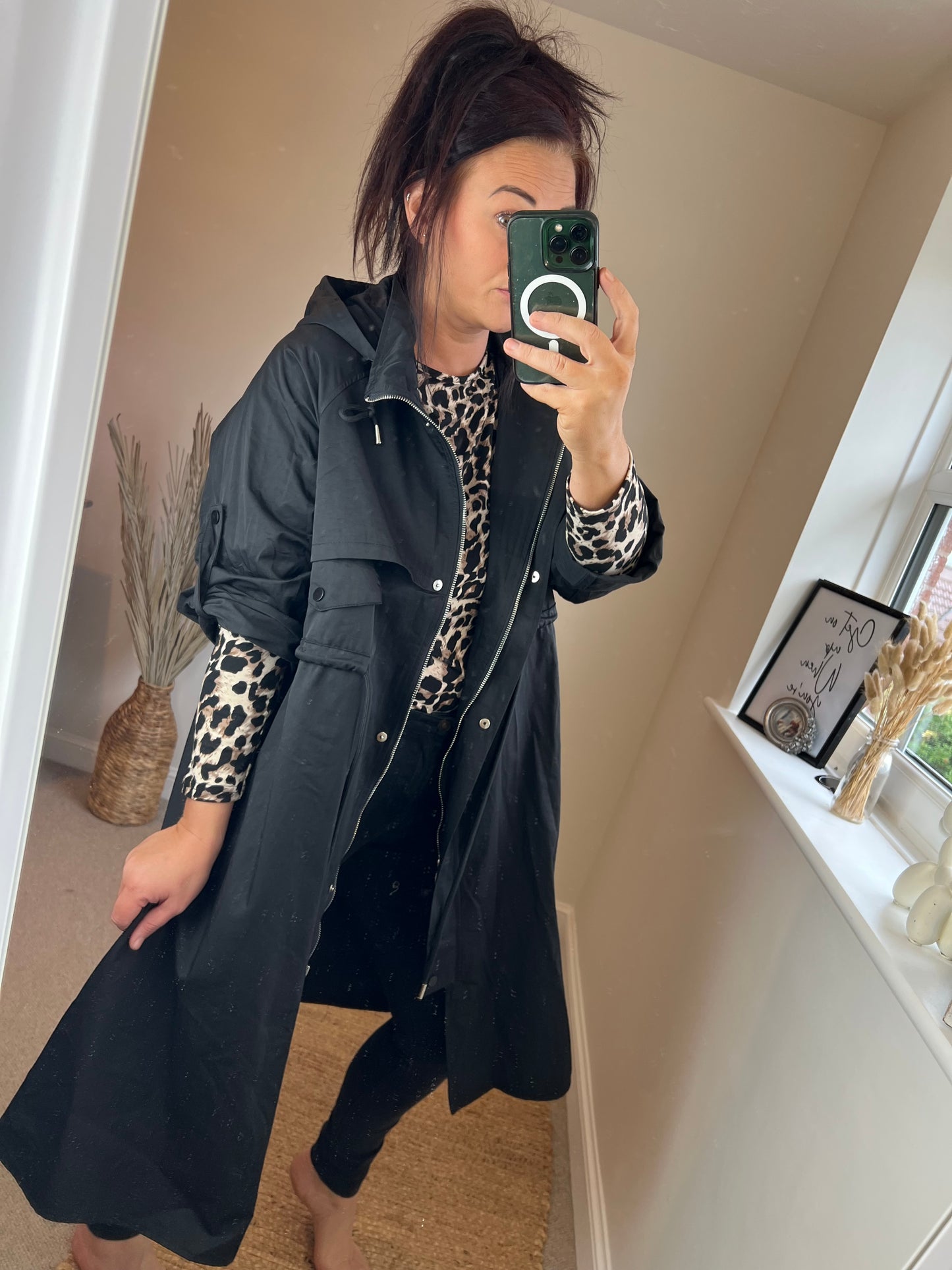 Fly Trench Coat - Black