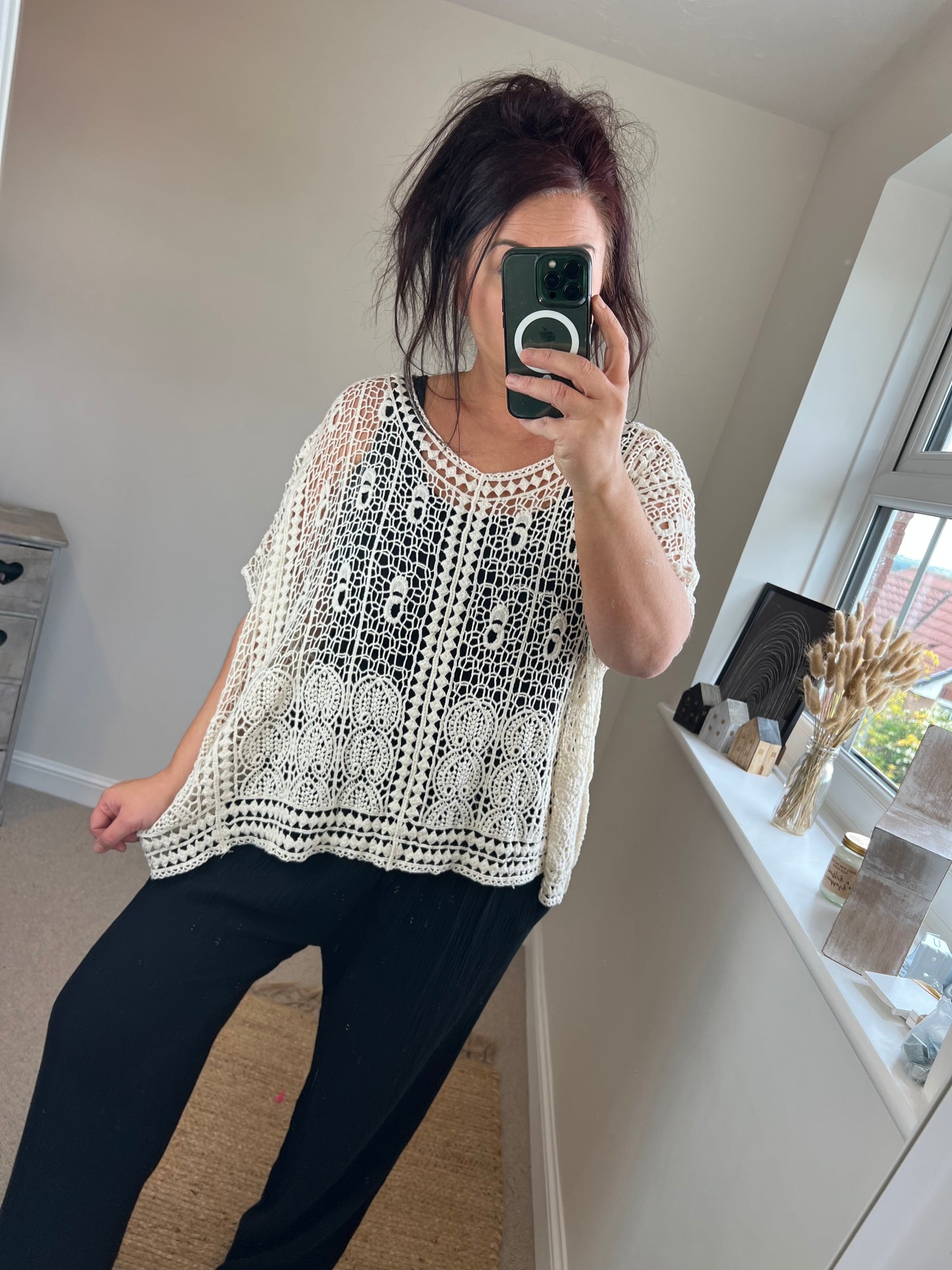 Crochet Top - Beige