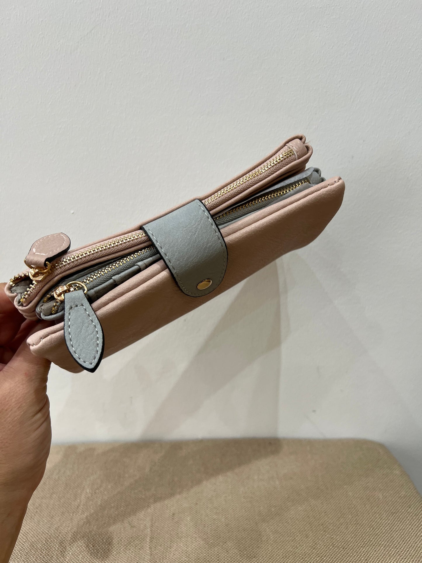 All-In-One Purse - Pink/Grey