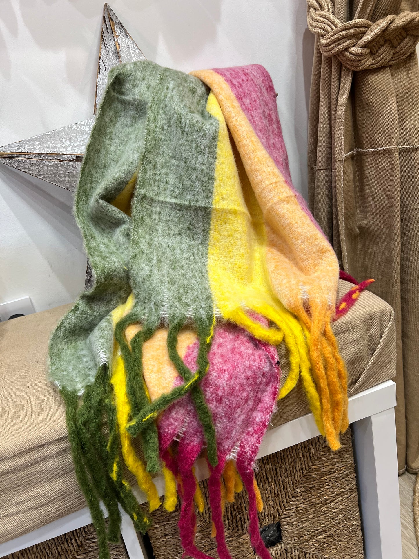 Blanket Scarf - Bright Stripe