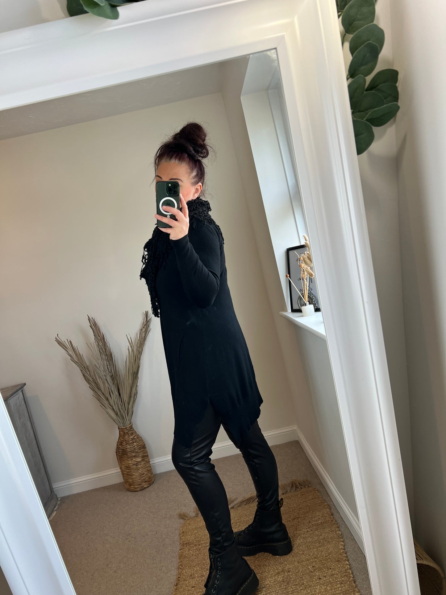 Scarf Jumper - Black