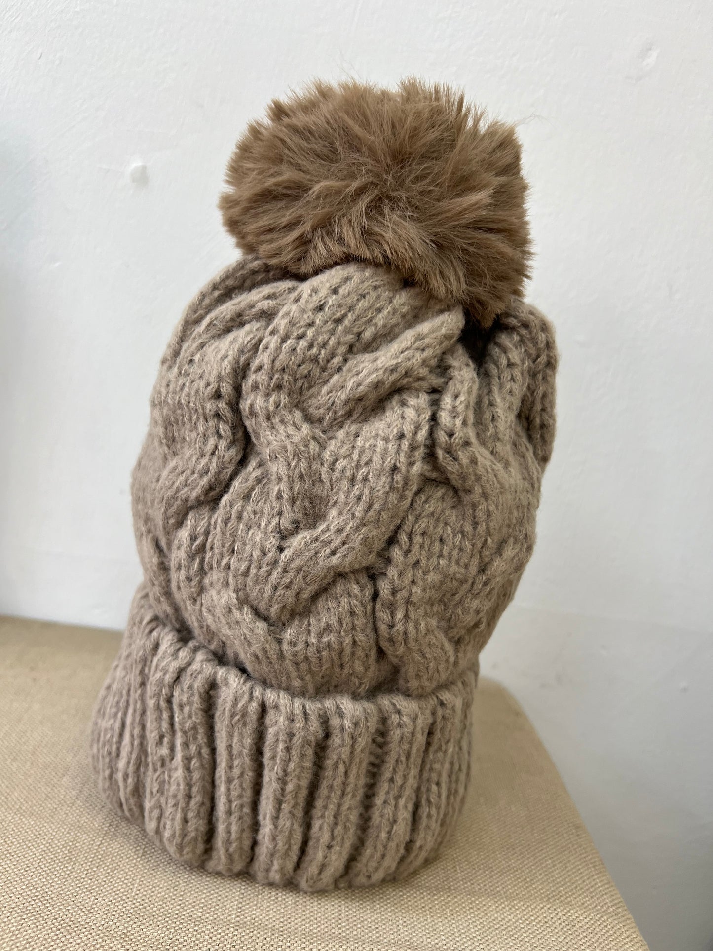 Fleece Lined Hat - Mocha