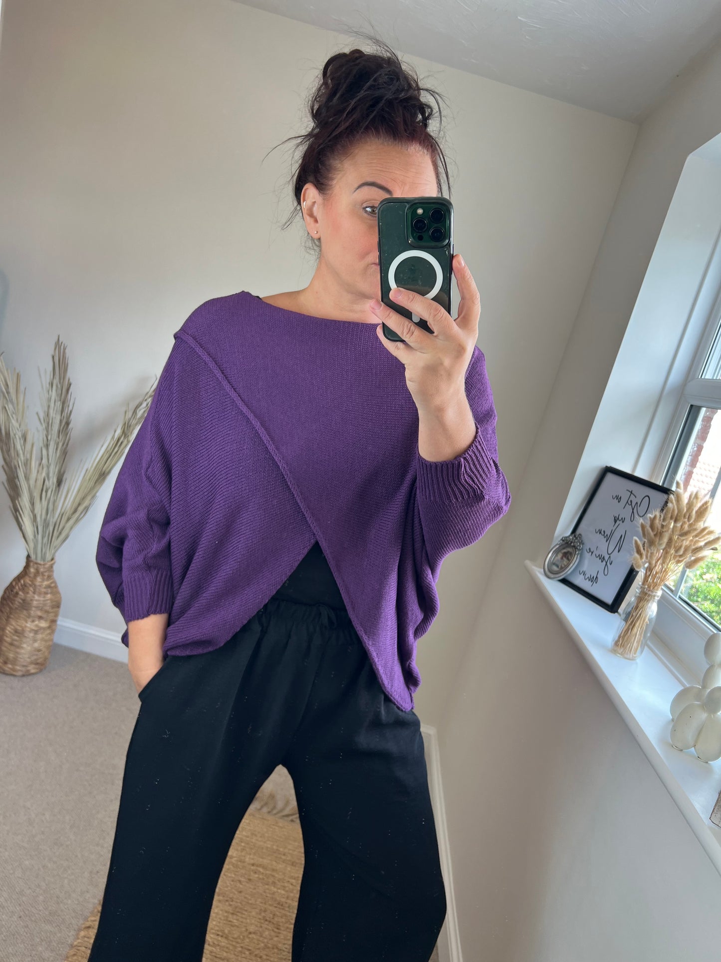 Wrap Knit - Purple