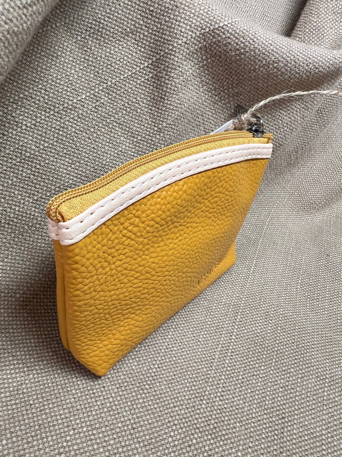 Leather Coin Purse - Mustard
